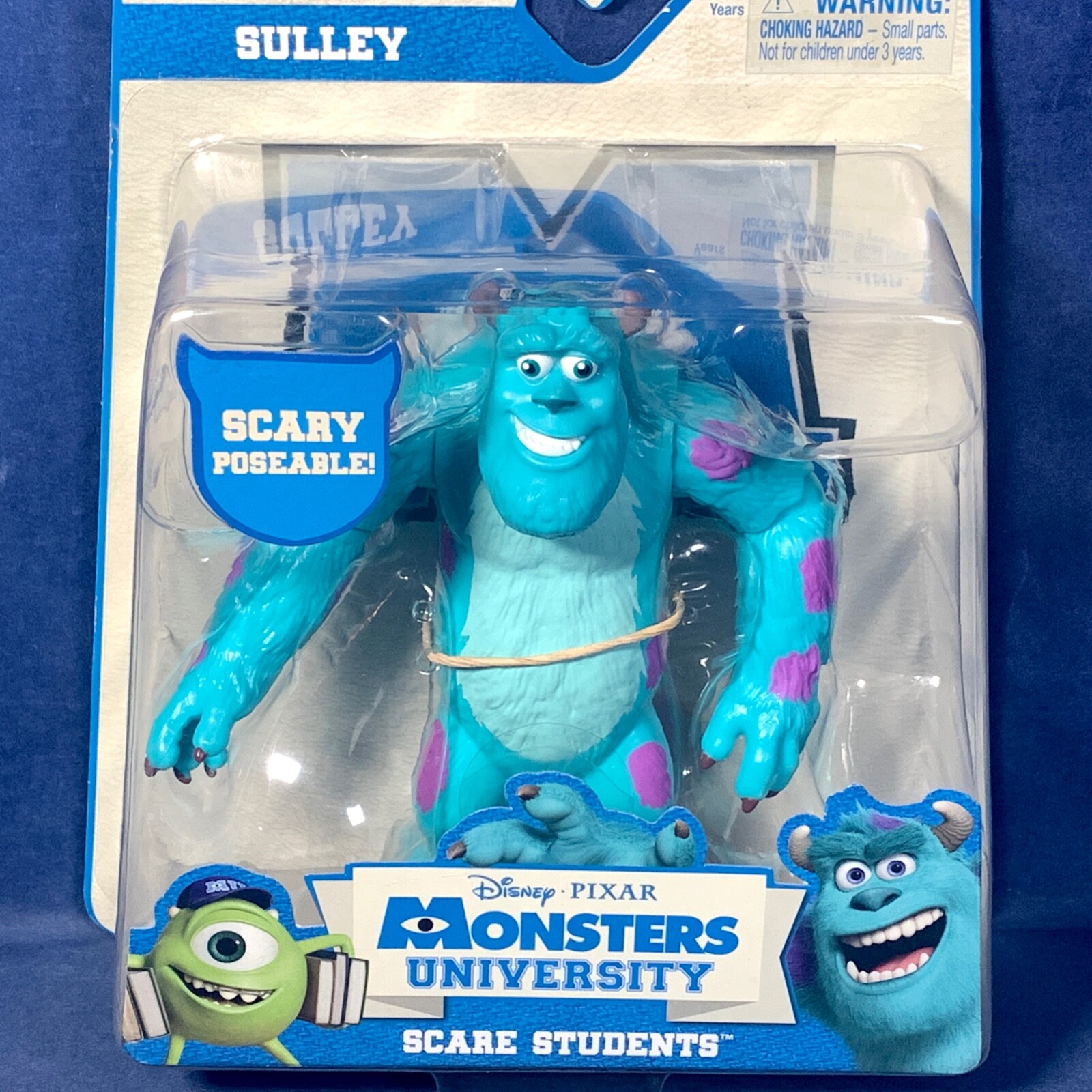 New SULLEY Posable 5&Prime; Action Figure SCARE STUDENTS Monsters University Inc PIXAR