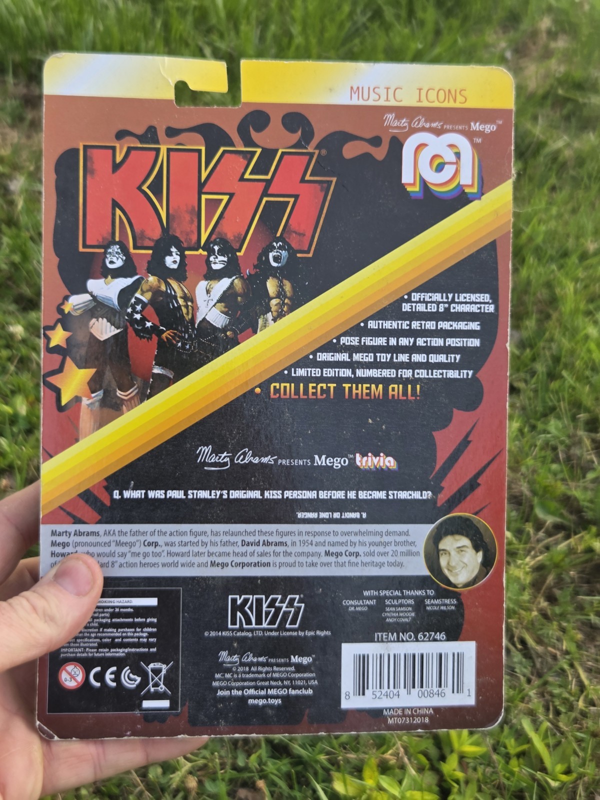 New MEGO 2018 Music Icons KISS The Starchild Paul Stanley 8&Prime; Action Figure