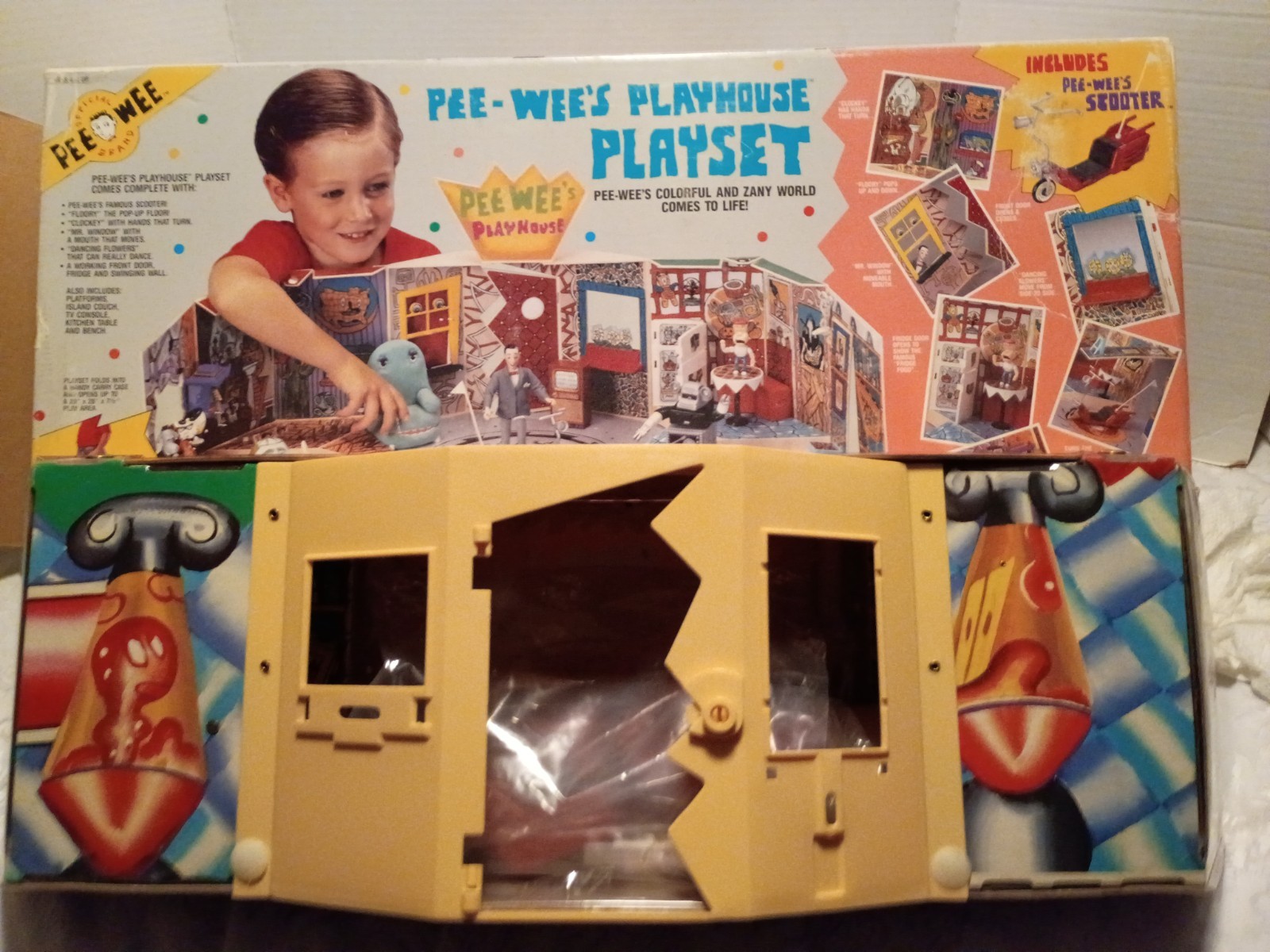Vintage 1988 Matchbox « Pee-Wee&rsquo;s Playhouse Playset » W/ Box & Accessories