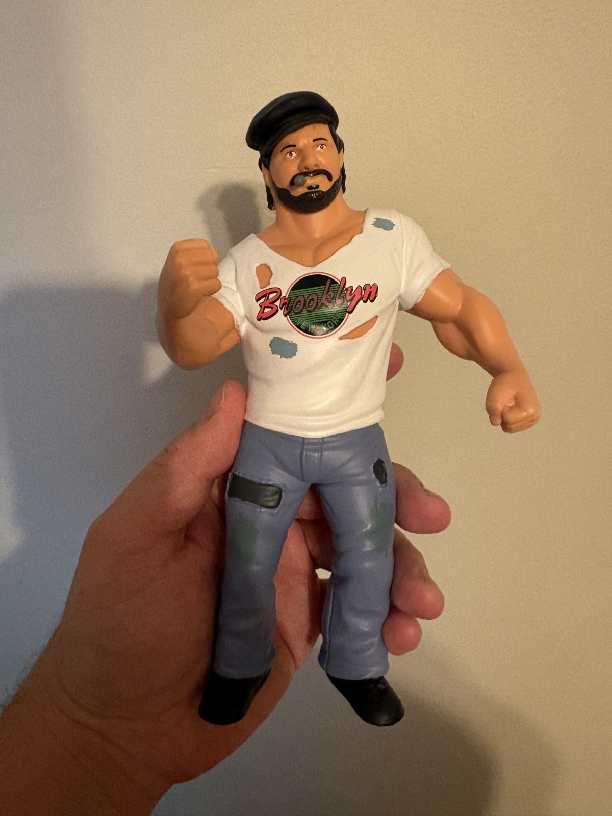 LOOSE SOLD OUT BIG RUBBER GUYS BROOKLYN BRAWLER Ser 9 COLLECT MAJOR WWF LOOK!