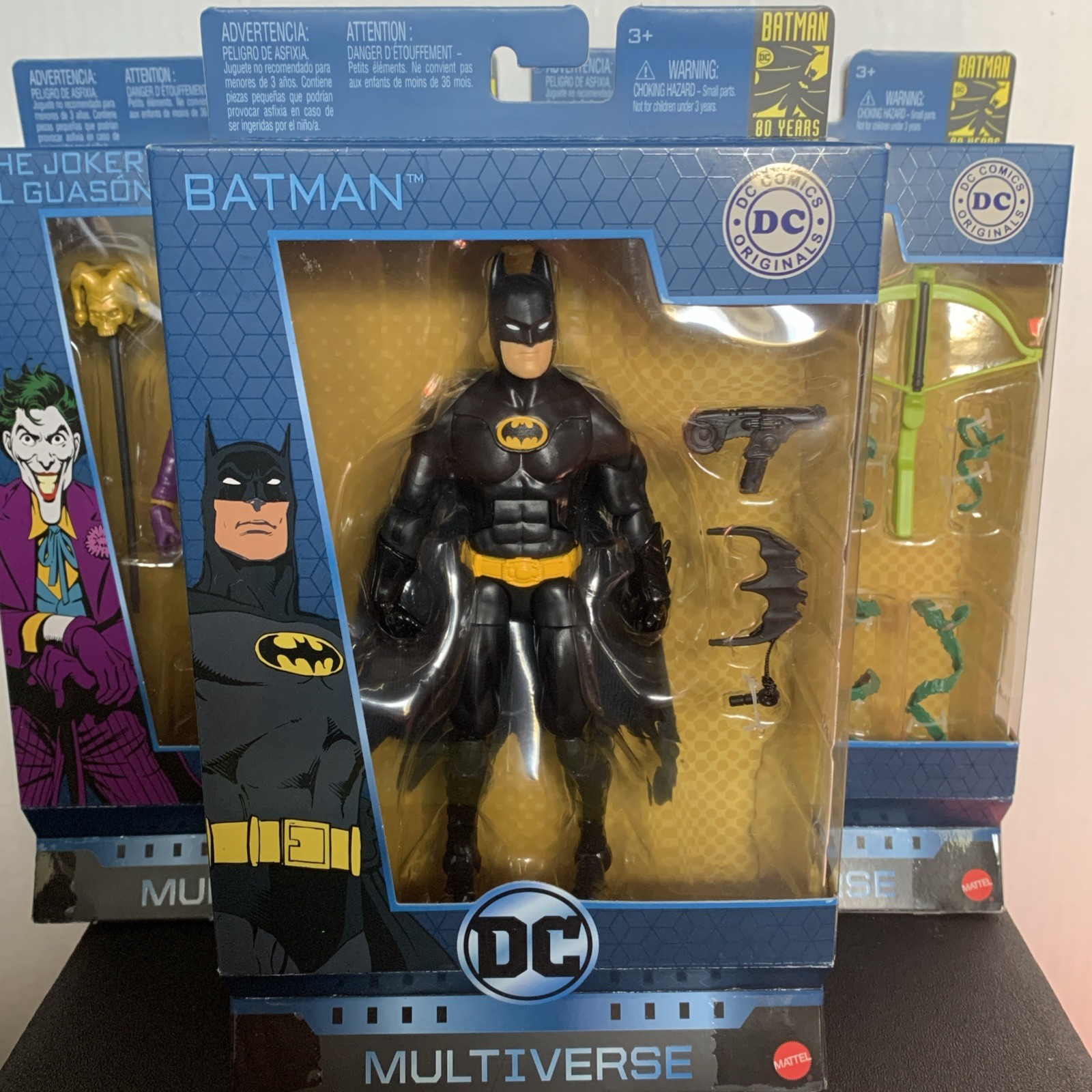 DC Multiverse Original 80 Years Batman Poison Ivy Joker 2019 Mattel Lot (3)