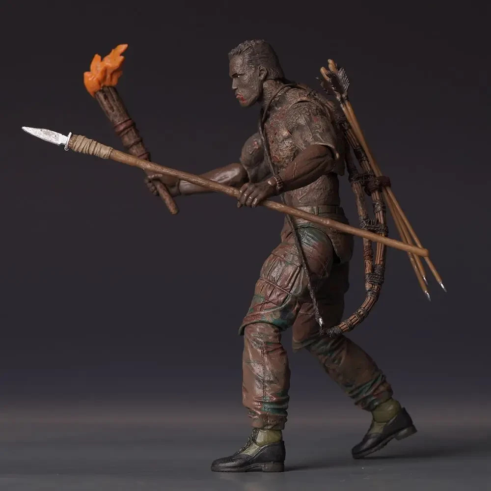 NECA Predator Jungle Extraction Dutch Arnold Schwarzenegger 7&Prime; Action Figure