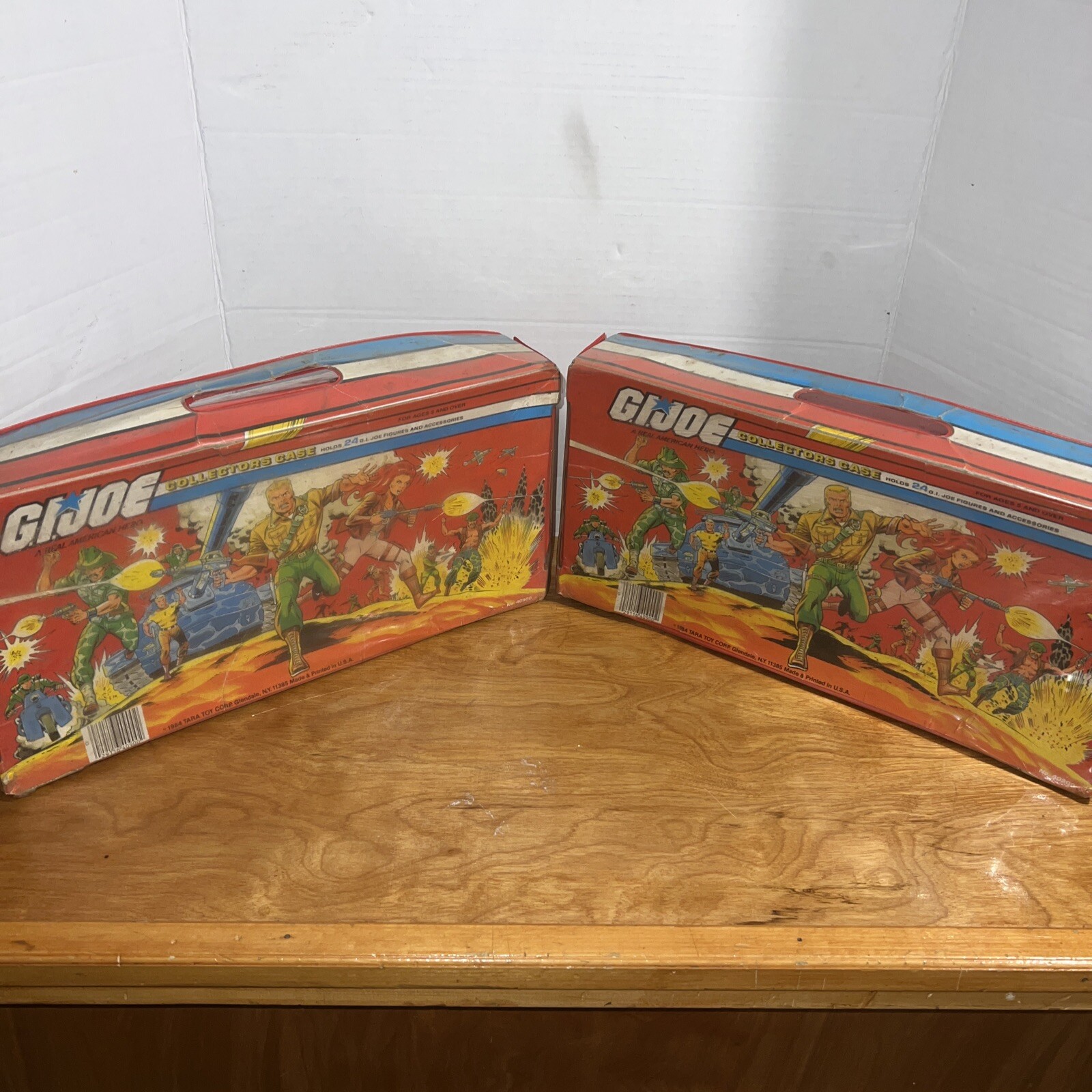 Vintage GI Joe 18 3.75 inch figure lot plus 2 collector case