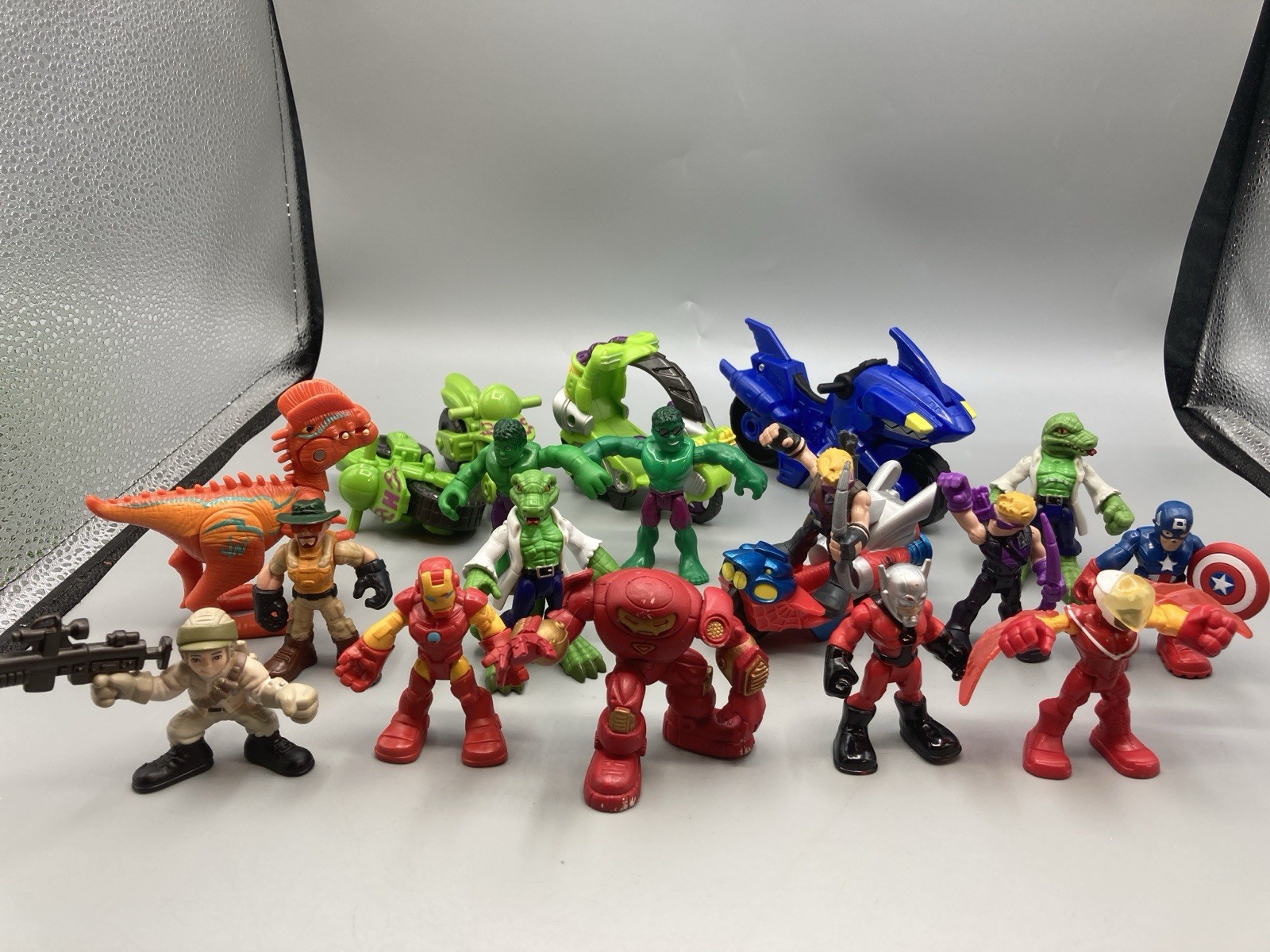 Playskool Hasbro Super Hero Squad Mini Figures MIXED LOT 18 FIGURES & VEHICLES