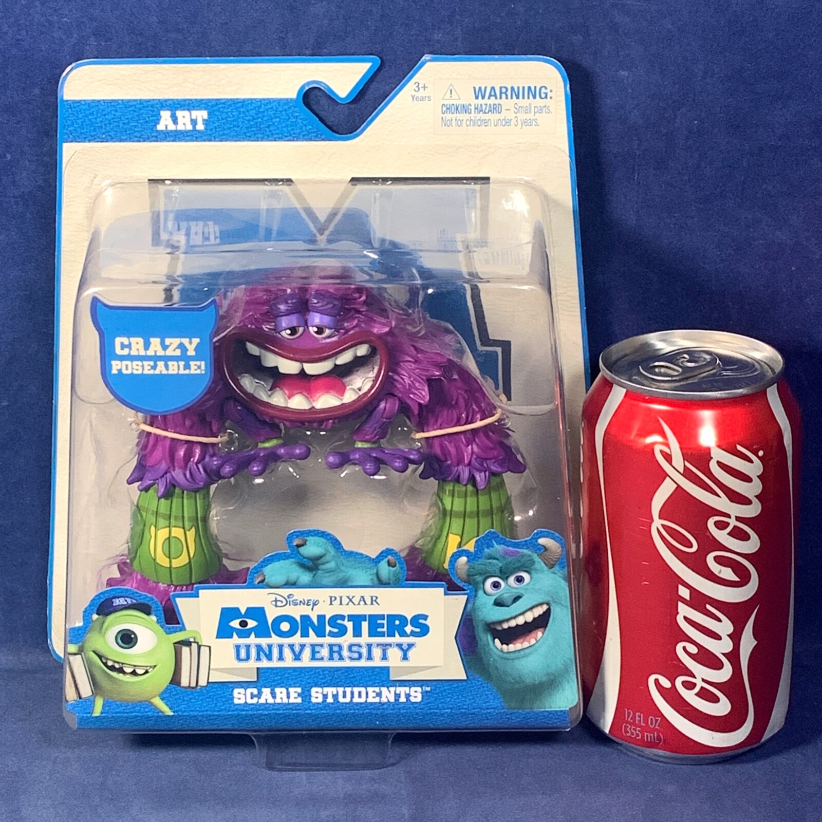 ART – Crazy Posable Action Figure SCARE STUDENTS Monsters University Inc PIXAR