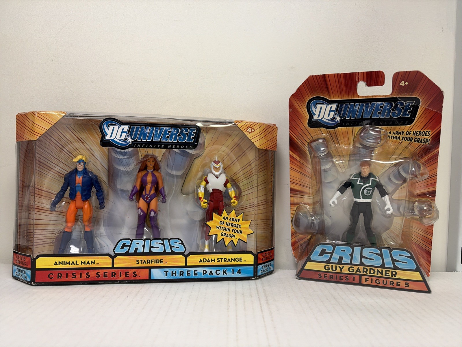 DC Universe Lot: Crisis, Starfire, Adam Strange, Animal Man 3 PACK, Guy Gardner