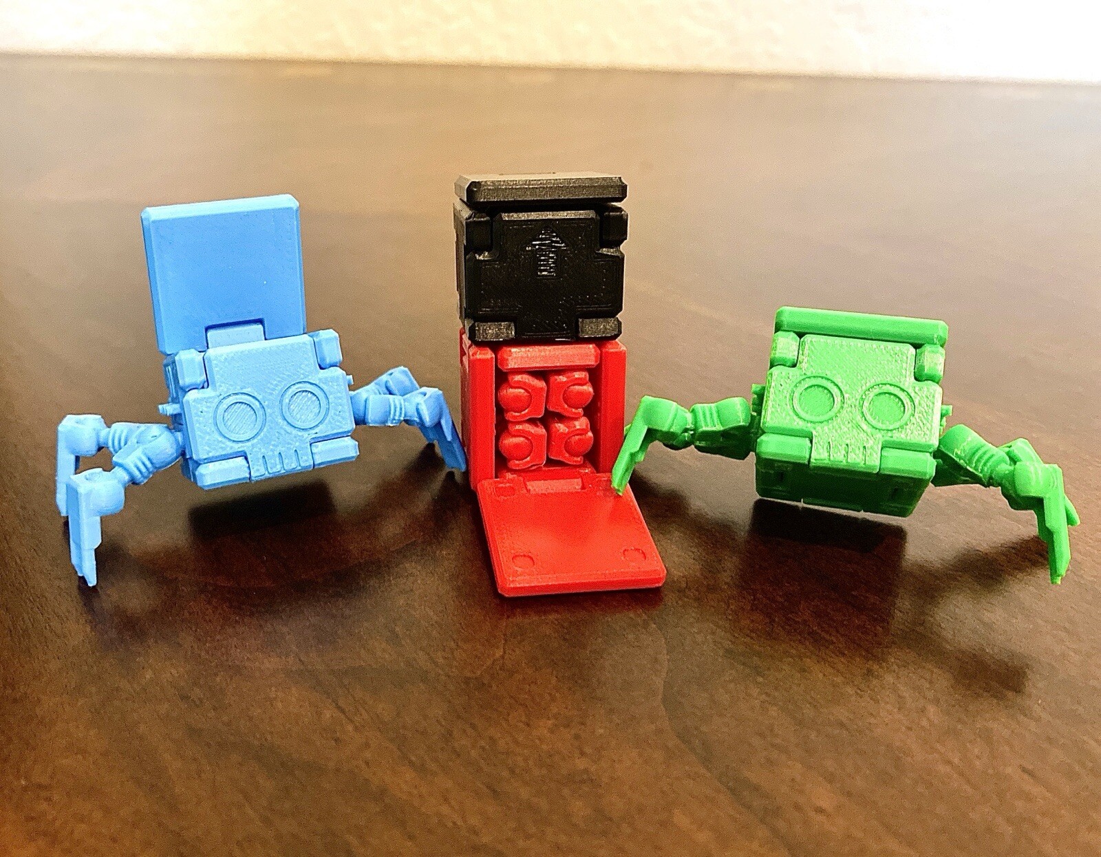 Transforming Little Cube Guy Gadget ABS 3D printed Transforming Desk Toy Fidget
