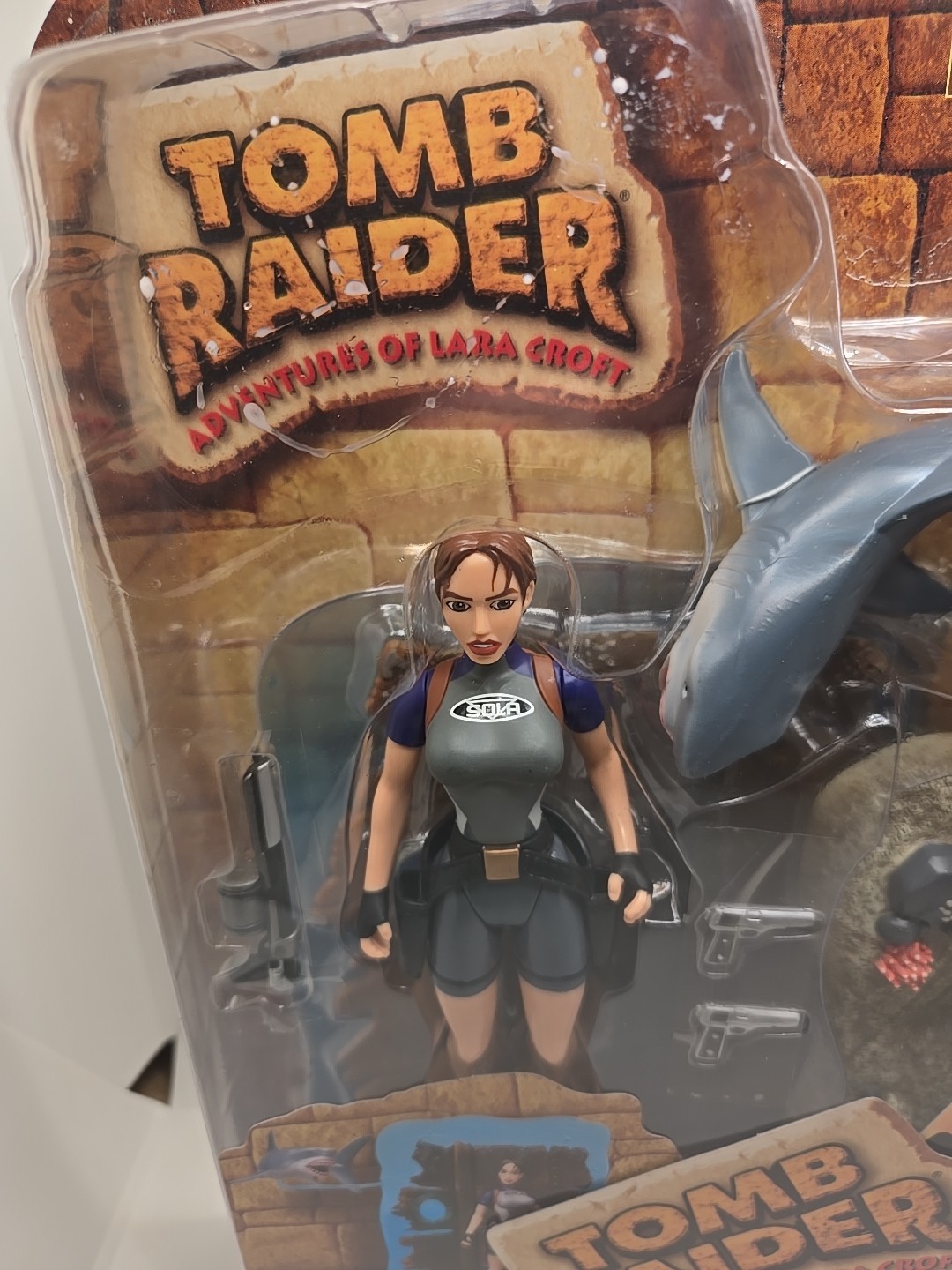 Playmates Tomb Raider Lara Croft Deep Sea Action Figure vs Great White 1999