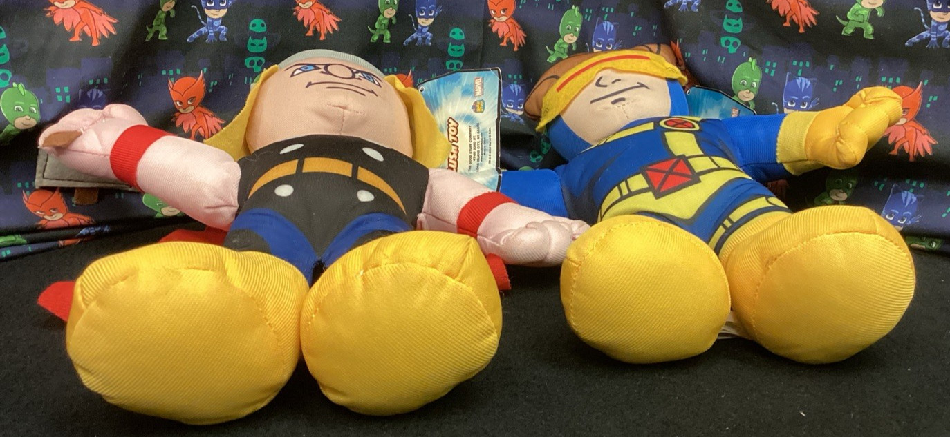 2010 Marvel Comics Super Hero Squad Cyclops & Thor 9&Prime; Plush