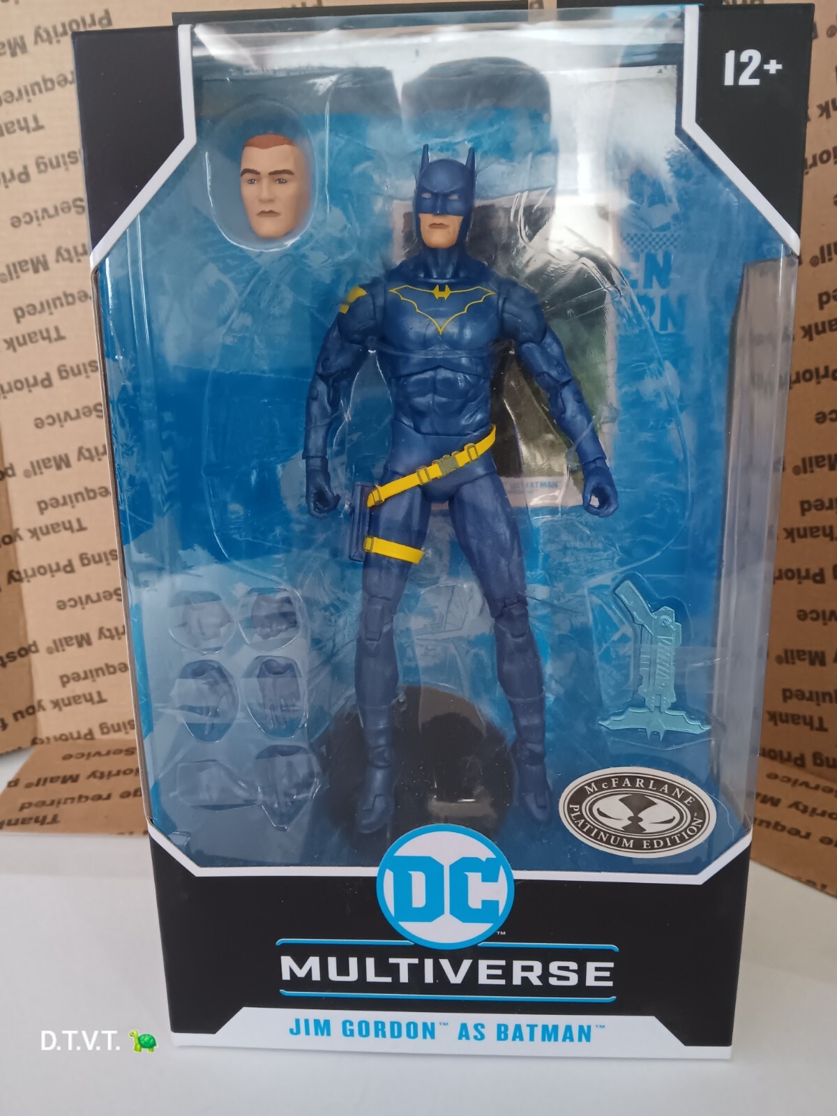 McFarlane DC Multiverse CHASE Platinum Edition Jim Gordon as Batman Figure MISB