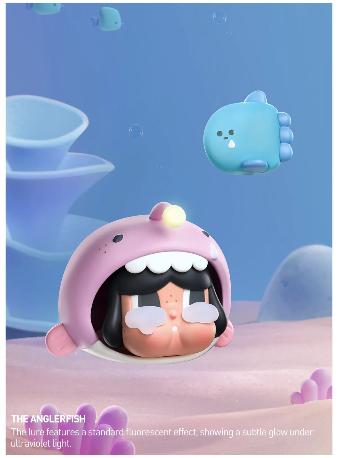 Authentic PopMart Crybaby Cry Me an Ocean Figure – Confirmed Anglerfish