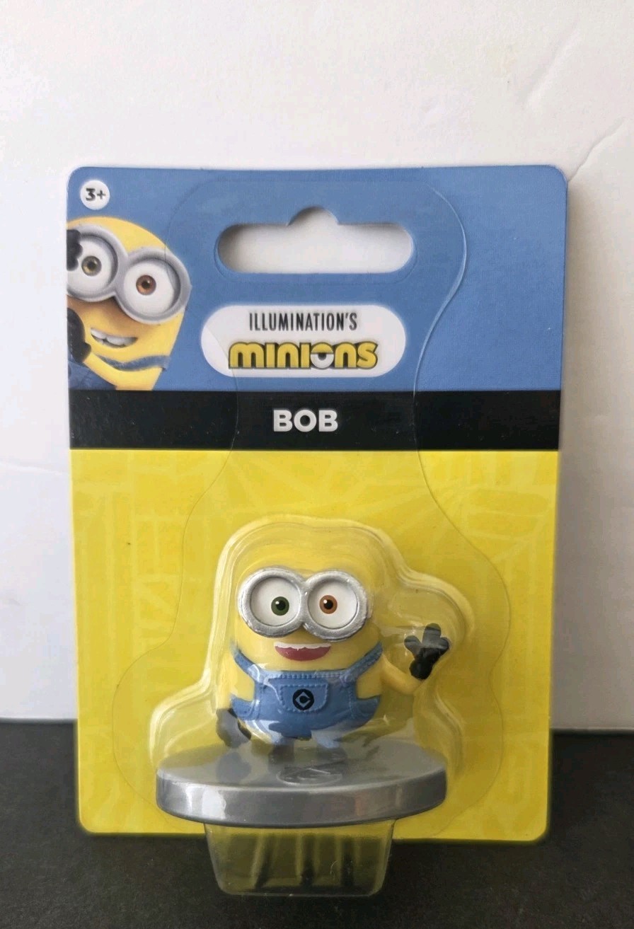 Minions Bob Mini Figure Illumination Collectible PVC Toy 1.5”