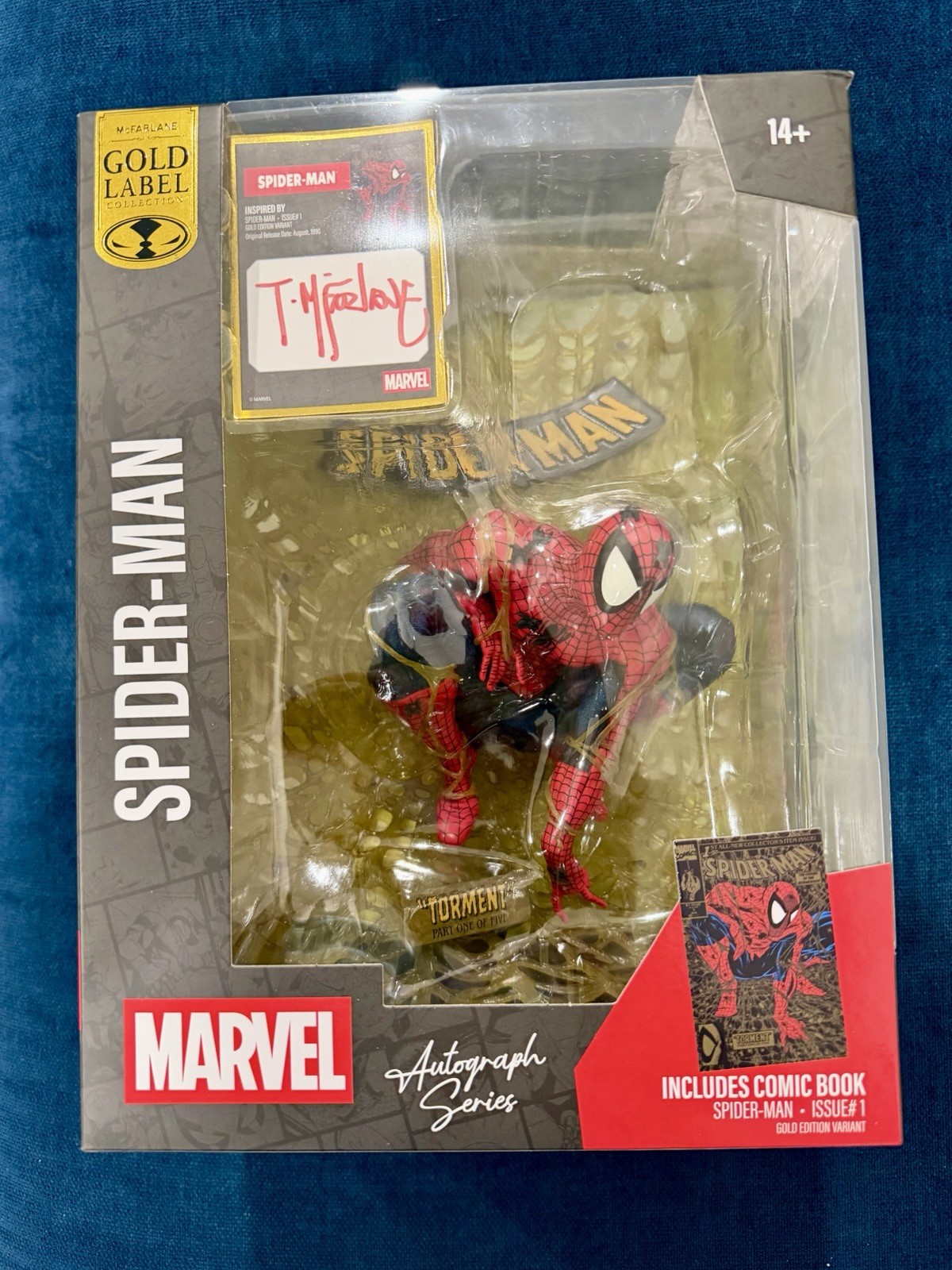 2025 Destination D23 McFarlane Spider-Man #1 Gold Label Autograph Series Figure