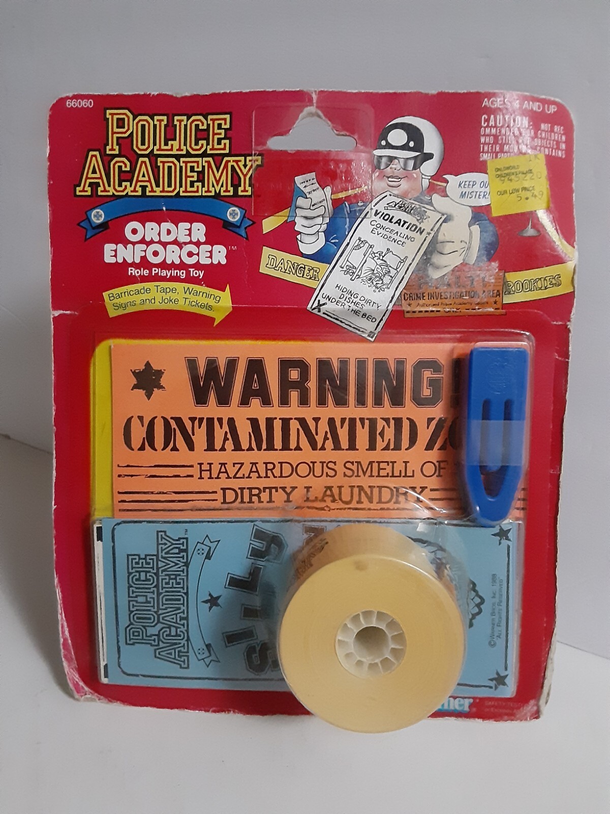 Vintage Kenner Police Academy Order Enforcer Role Playing Toy New On Card
