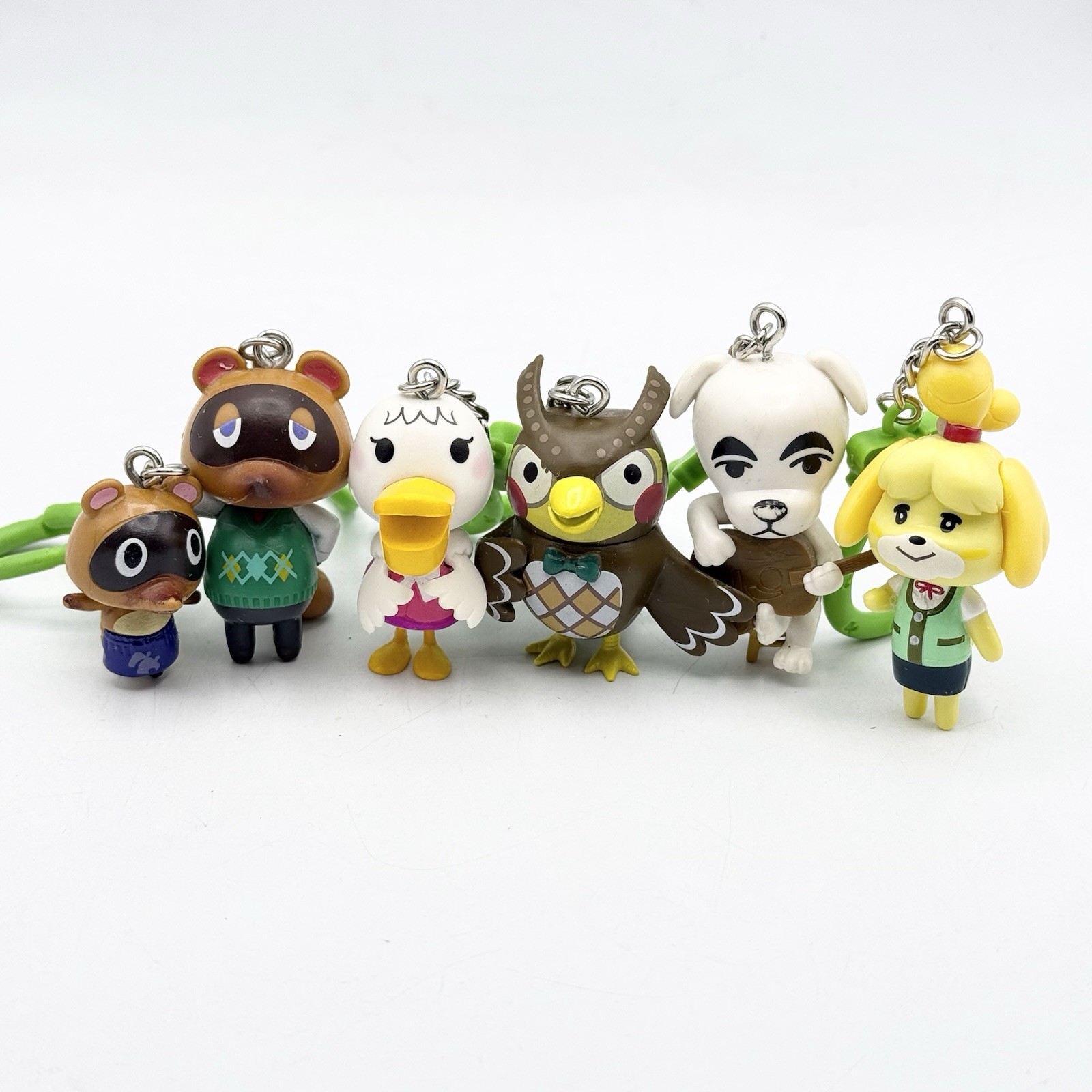 Nintendo Animal Crossing Backpack Buddies Keychains Lot of 6