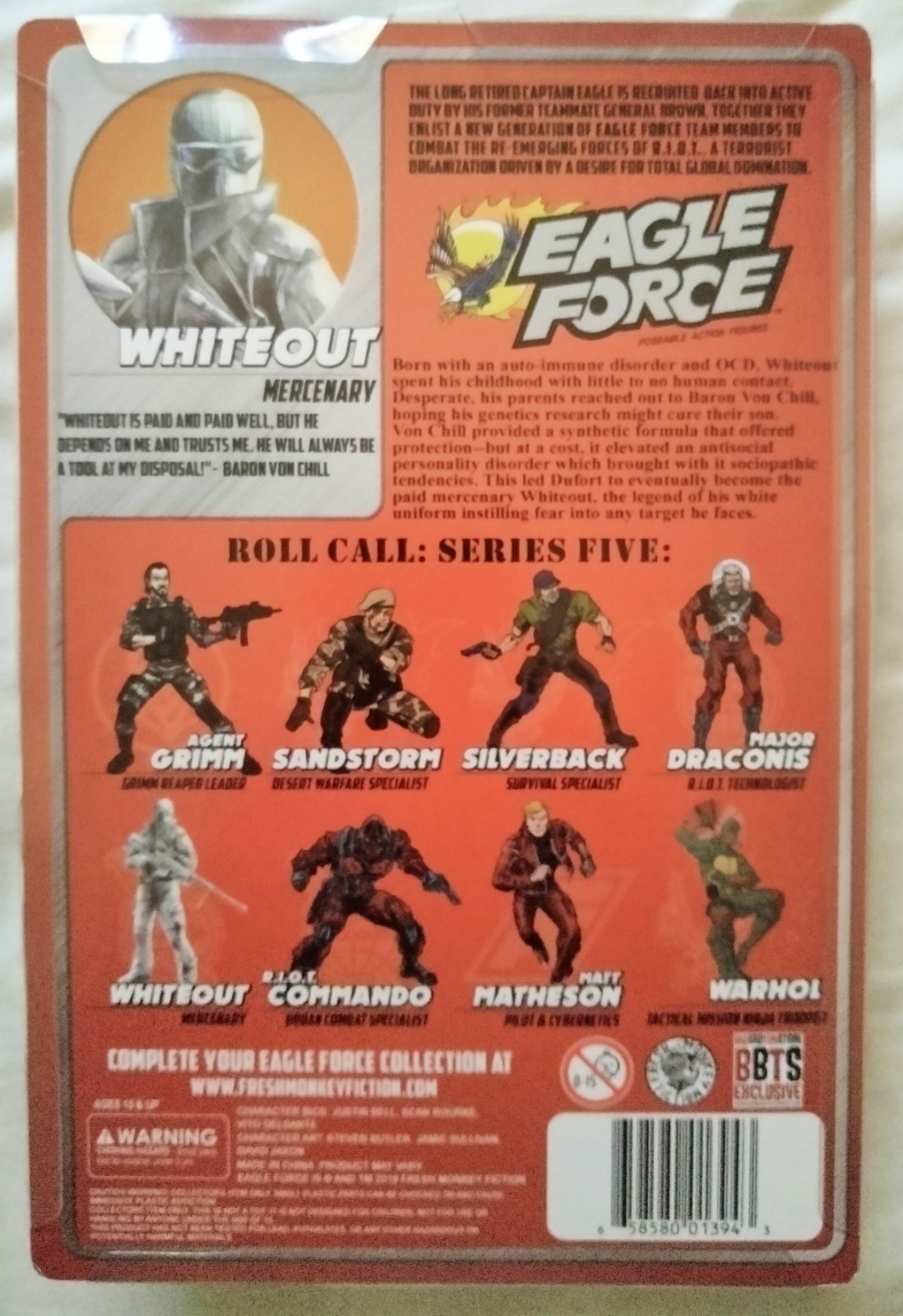 2026 Eagle Force Vs Riot Whiteout Fresh Monkey Fiction MOC