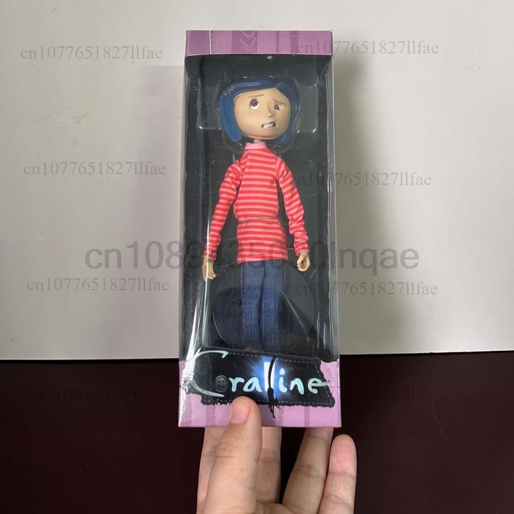 Coraline Jones Articulated Figure Raincoat Sweater in Striped Shirt Toy La Girl