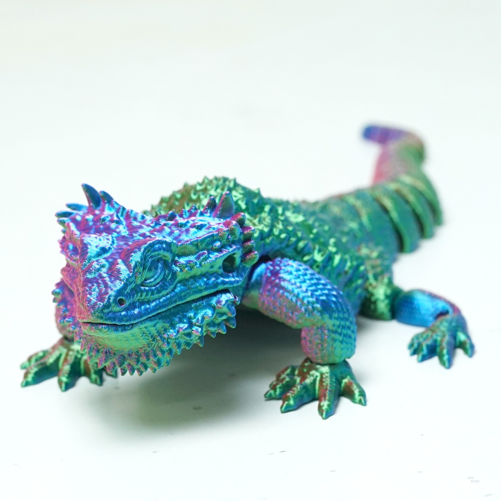 3D Printed Chameleon Model,Articulated Animals Figure,Fidget Toys Home Decor
