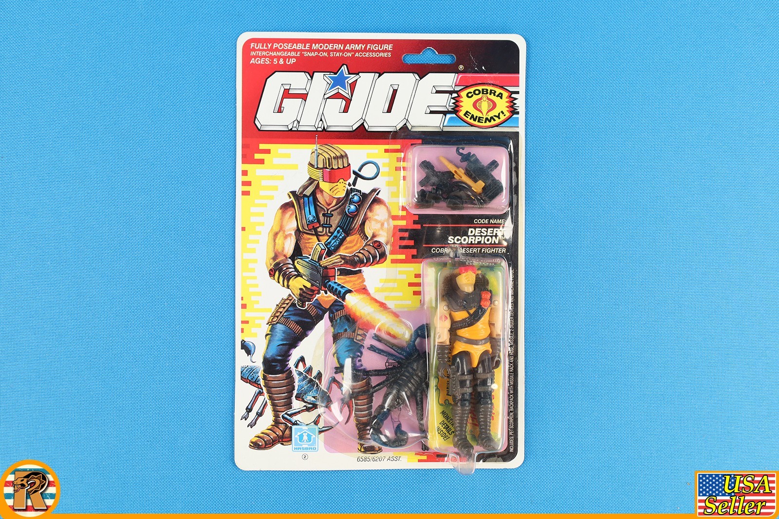 GI JOE – Desert Scorpion – 1991 – Vintage Original Sealed MOC – [C-ARAH-113]