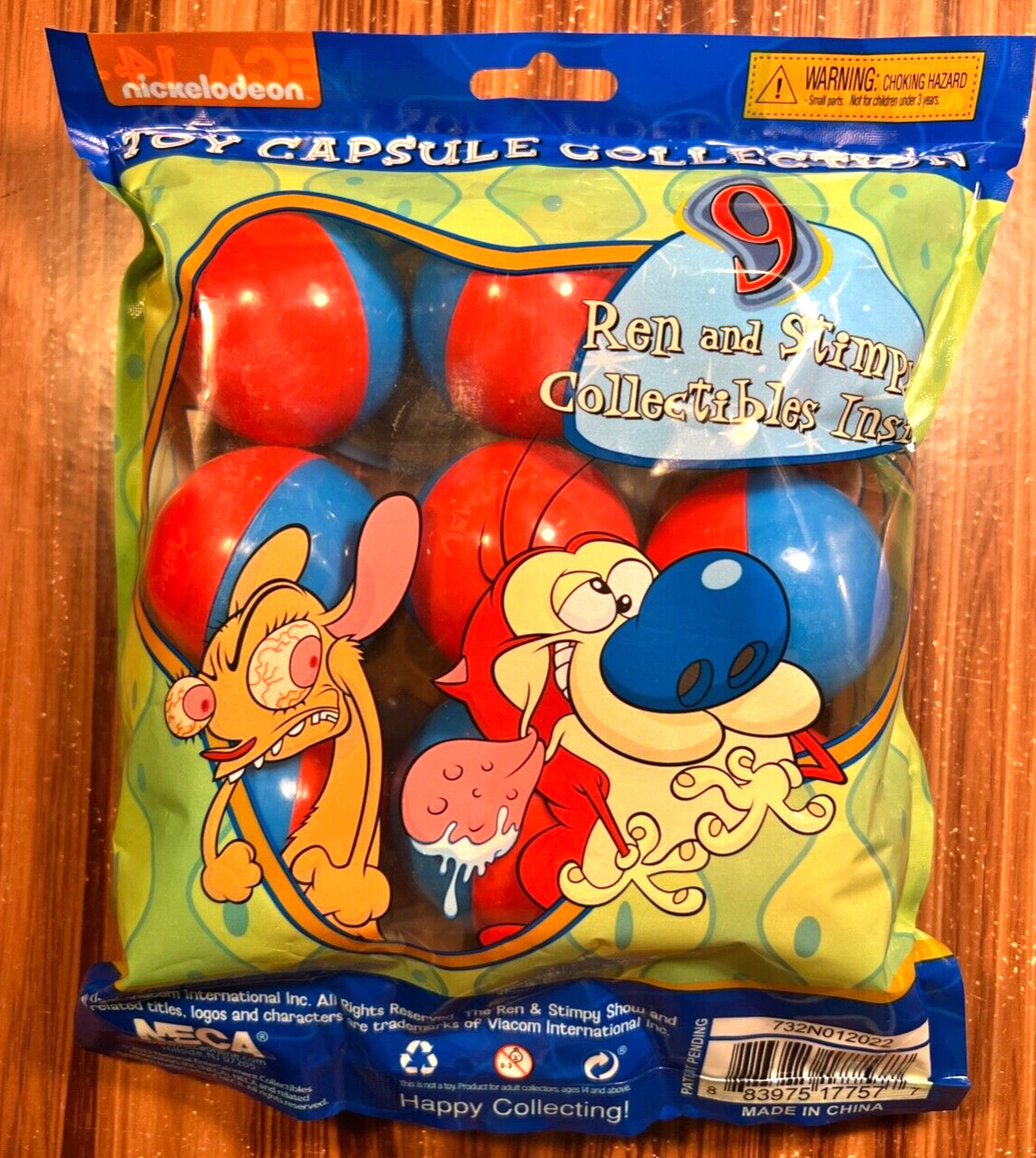 NECA 2022 HALLOWEEN TOY CAPSULE COLLECTION REN AND STIMPY EDITION BAG OF 9 NEW