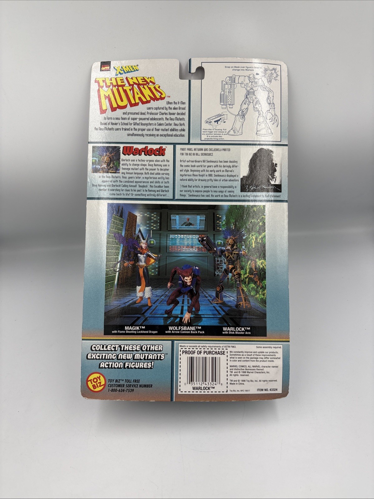 The New Mutants Warlock Marvel Comics X-Men Action Figure