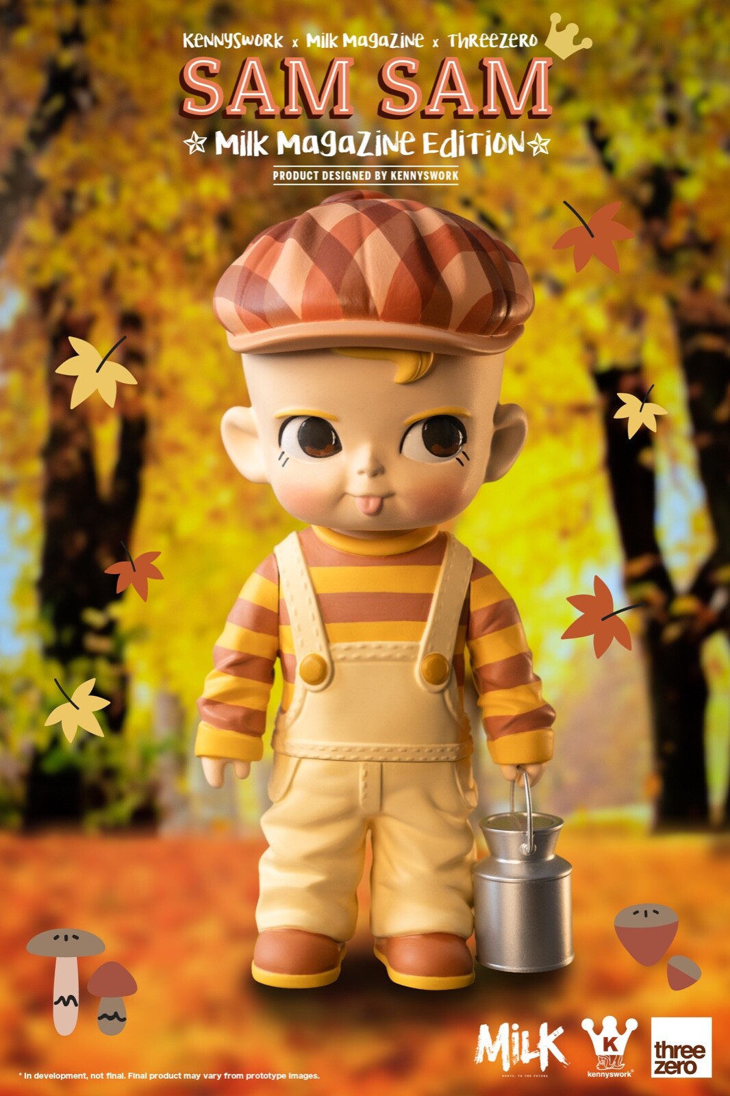 JUL218800: KENNYSWORK X THREEZERO SAM SAM MILK MAGAZINE EDITION PVC Figure