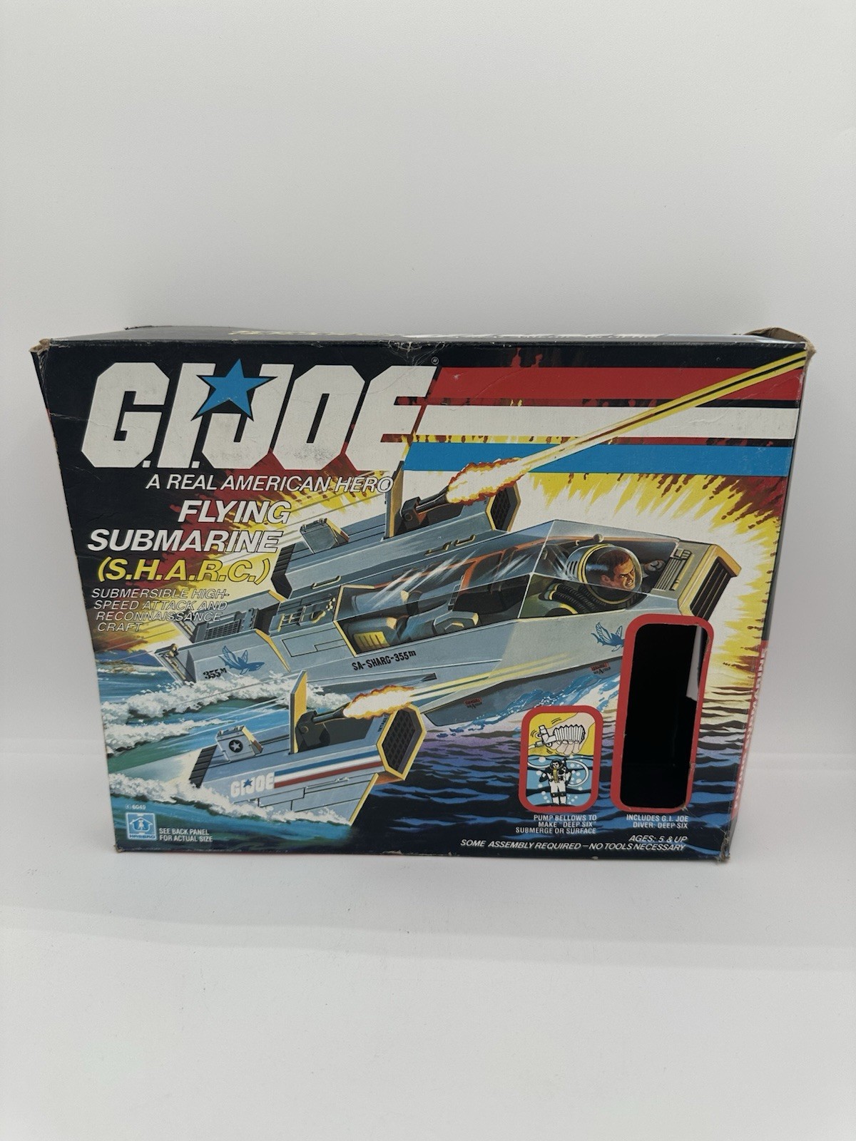 1984 GI Joe Flying Submarine SHARC With Box