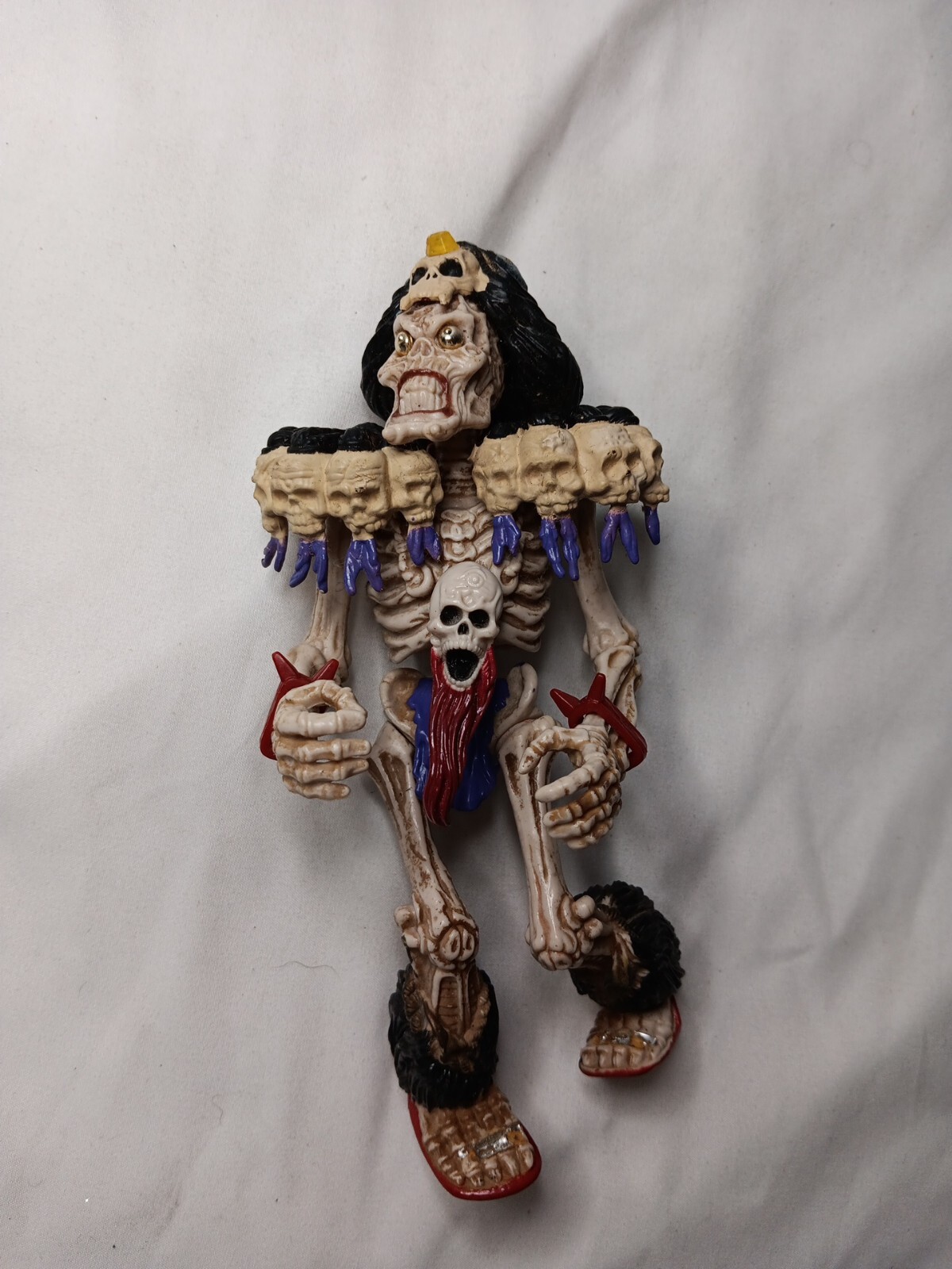 Vtg Skeleton Warriors BARON DARK 7&Prime; Action Figure 1994 Playmates Toys