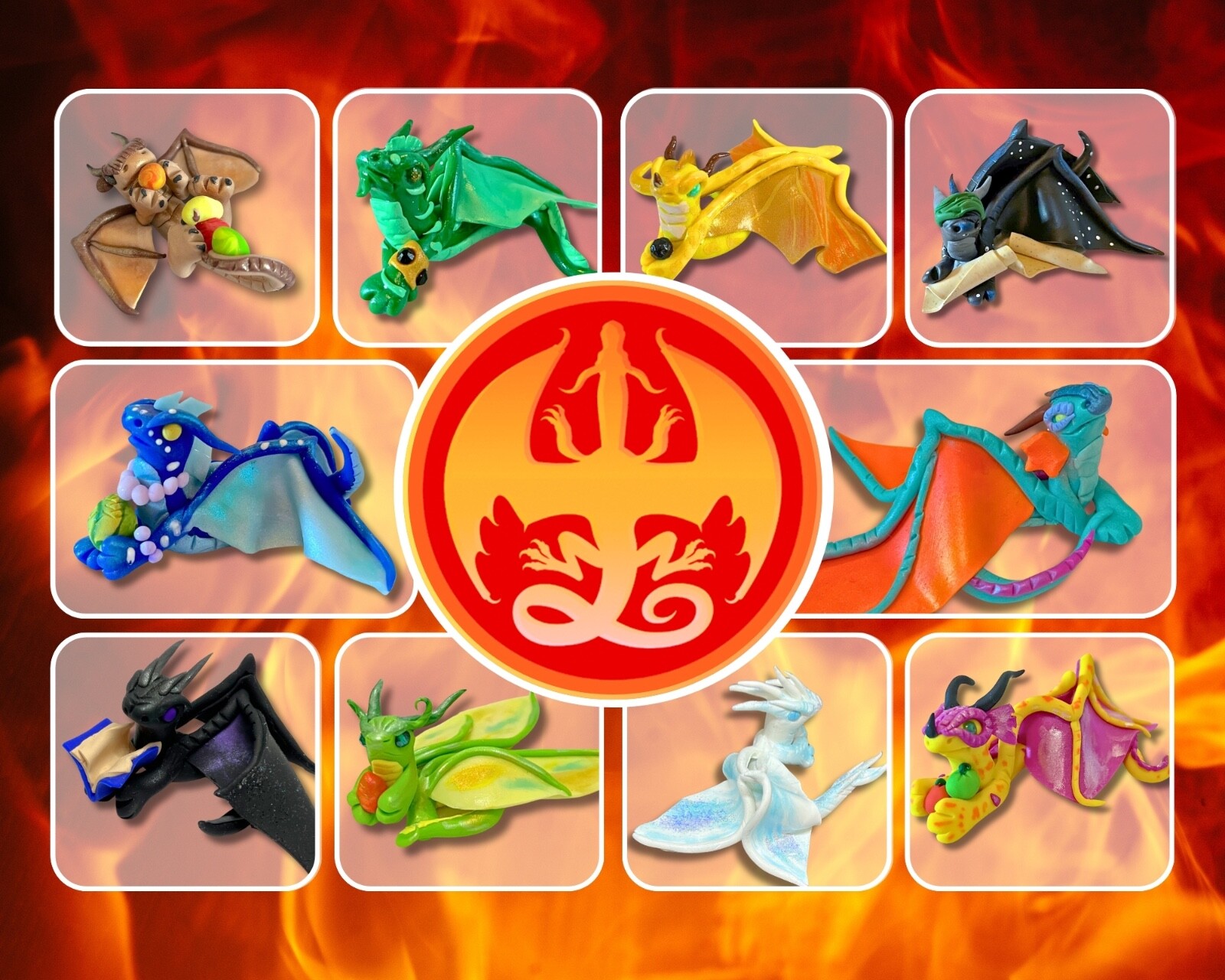 Wings of Fire Dragons! Polymer clay sculptures – Fantasy, Mythical Creatures