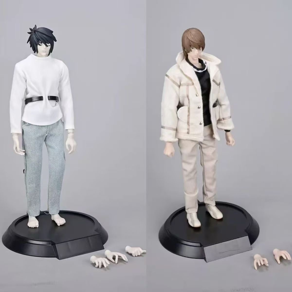 Death Note L Yagami Light 1/6 Action Figure Anime Model Toy Boxed Real Clothes