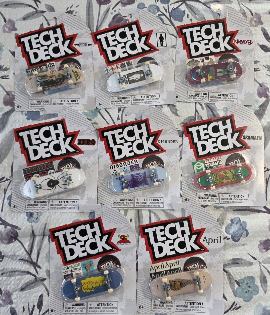 Tech Deck Finger Skateboards Lot – NEW SET OF 8