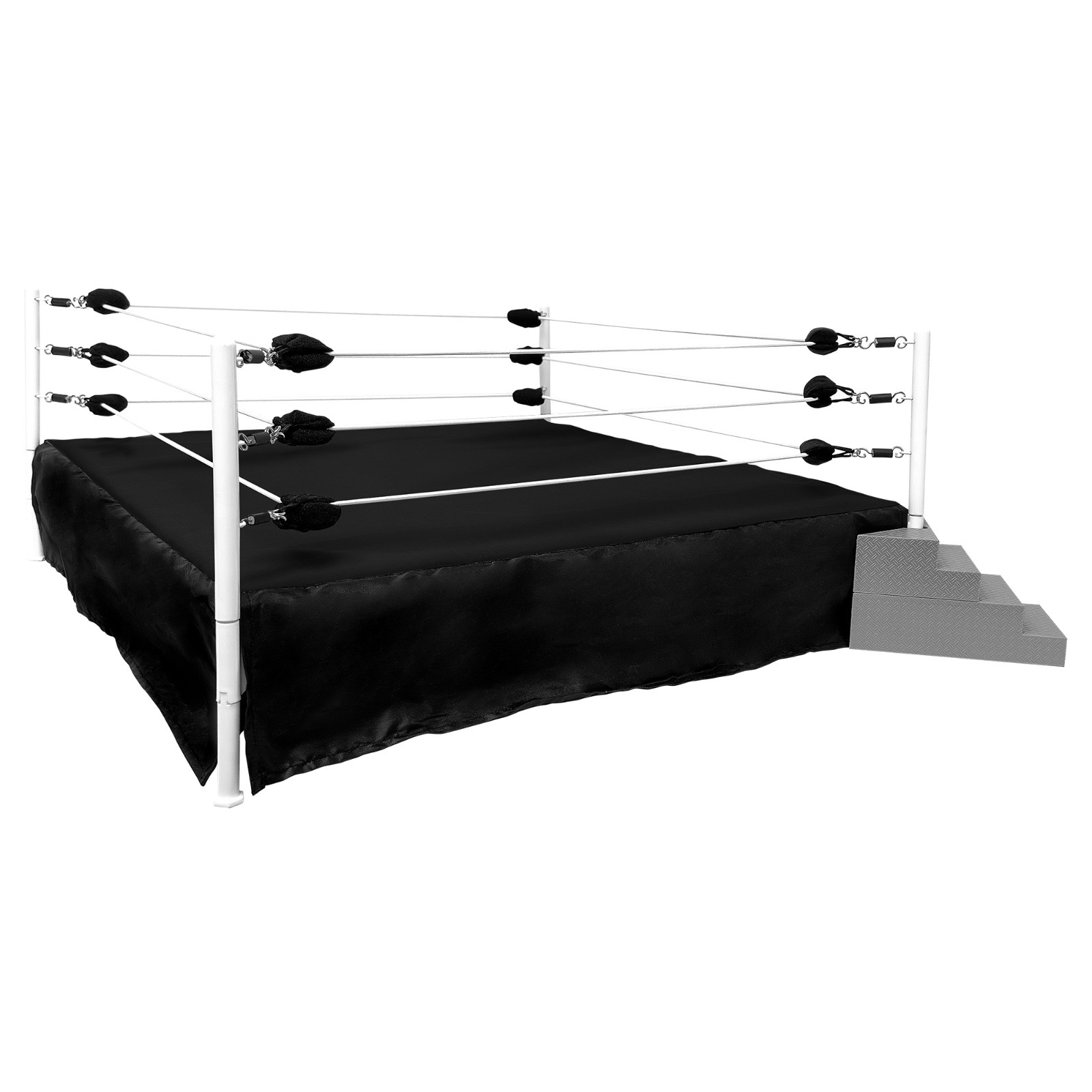 Solid Black Ring Mat for Figures Toy Company Wrestling Ring