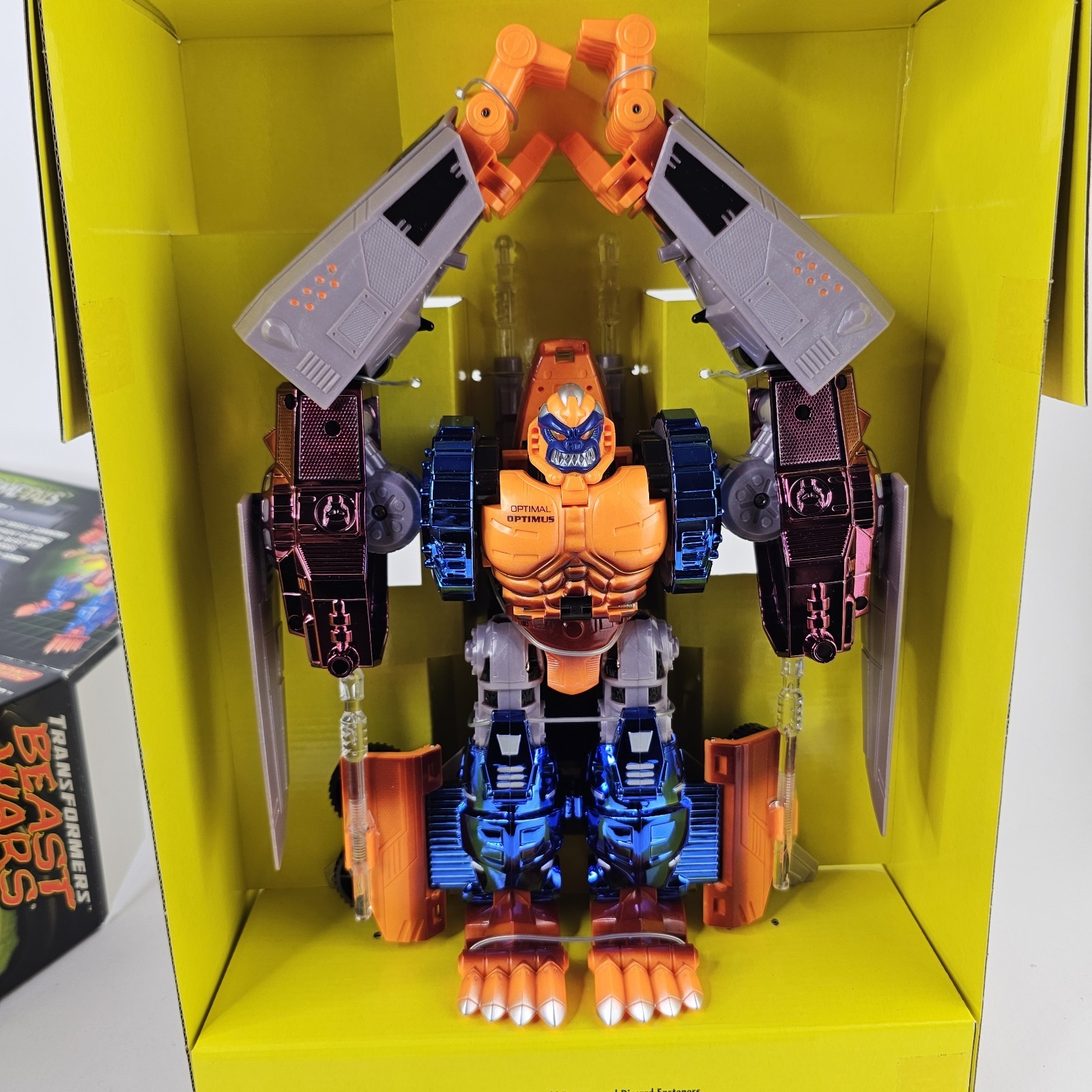 Hasbro 1997 Transformers Beast Wars Optimal Optimus Primal Transmetals Figure