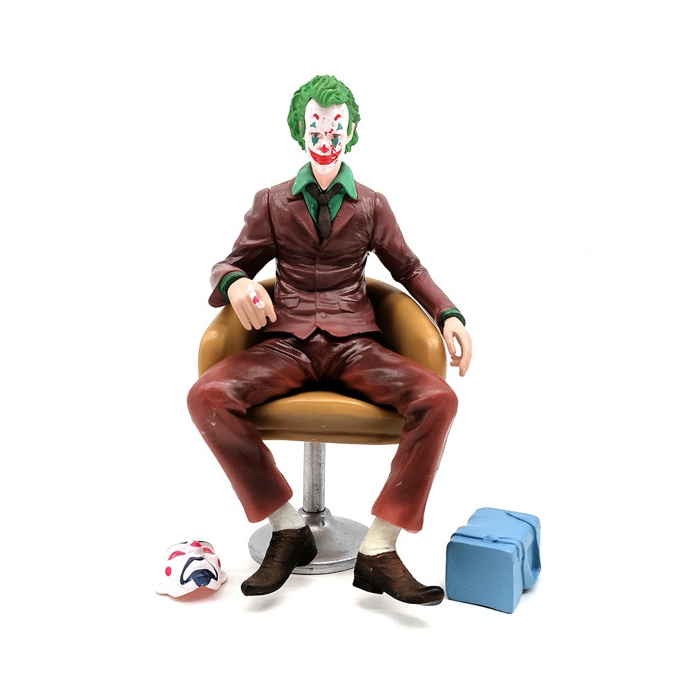 DC Comics Joker Chair Joaquin Phoenix Figure 6.3in Statue Collection Model Toys