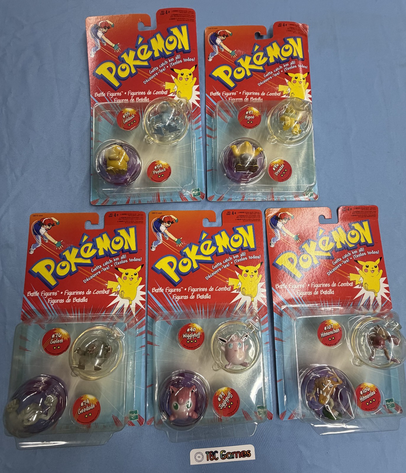 Pokemon Battle Figures Psyduck Hypno Jiggly Hitmon Geodude Hasbro SEALED Canada