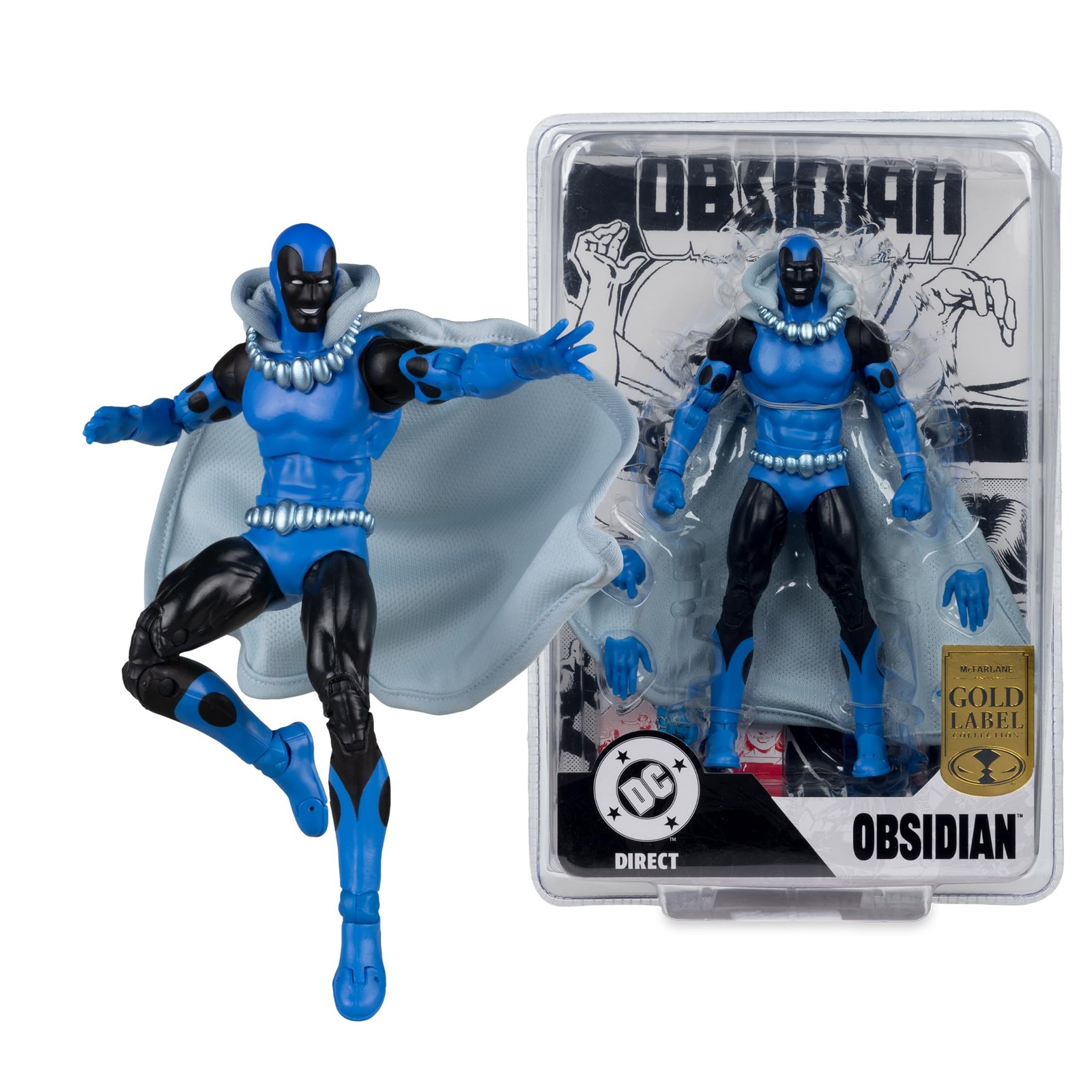 DC Direct Action Figure Obsidian Infinity Inc #16 Chase Gold Label 18 cm