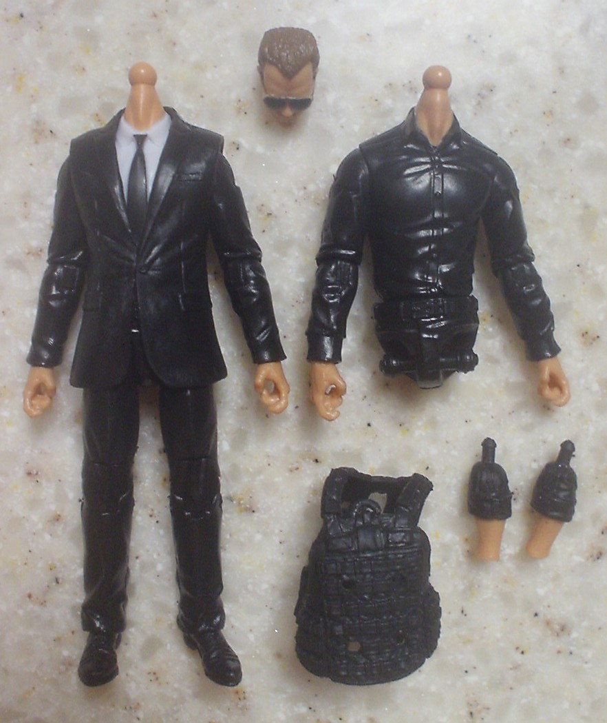 Black Suit AGENCY-OPS MALE Marauder Task Force figure accessories GI Joe Cobra