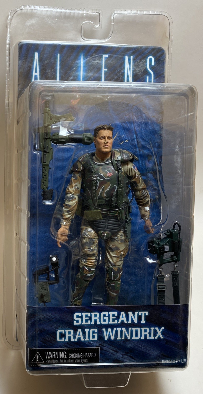 NECA Alien Sergeant Craig Windrix Marine 7&Prime; Action Figure Aliens Movie Series 2