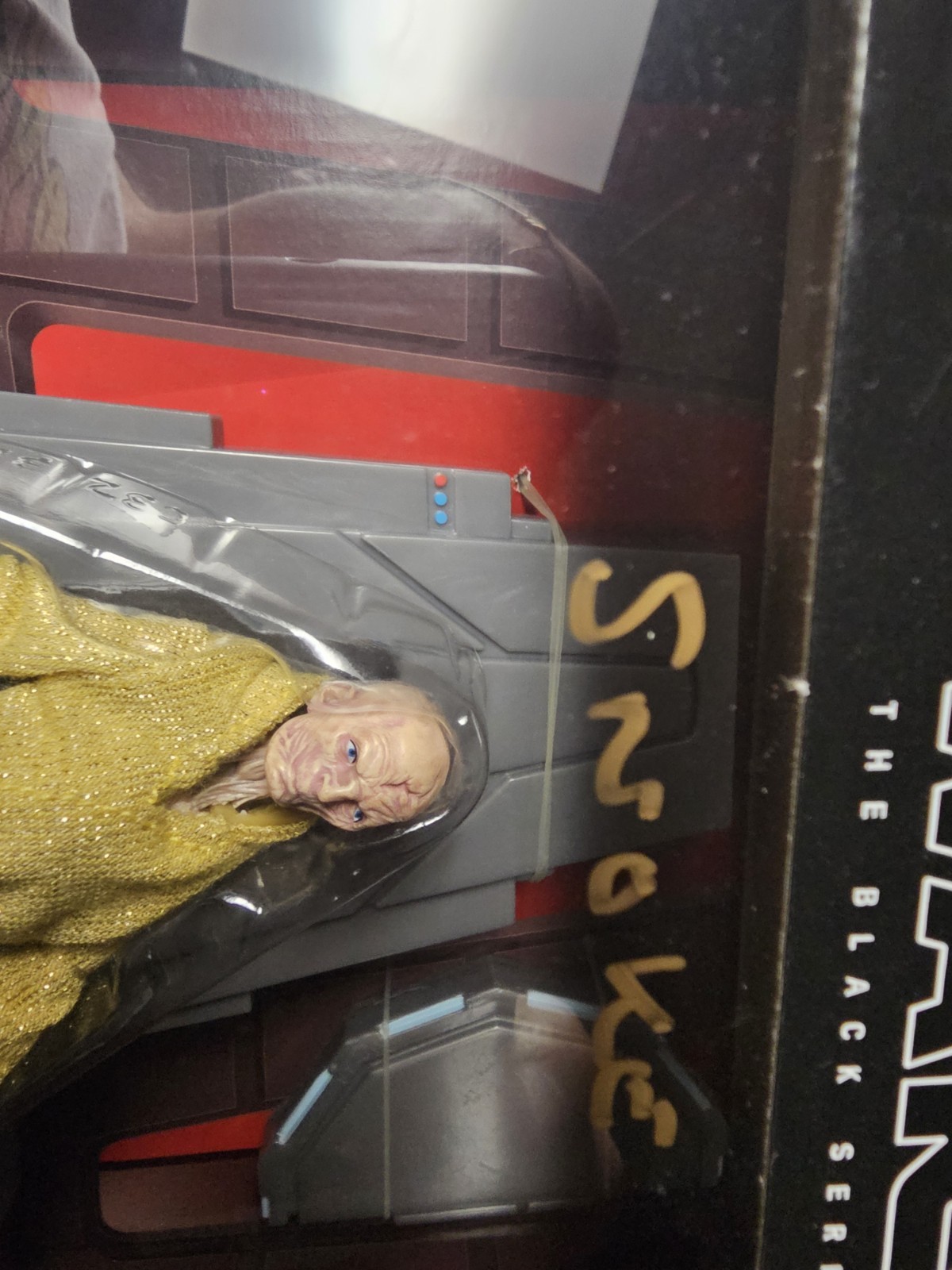 CELEBRITY AUTHENTICS ANDY SERKIS SIGNED SUPREME LEADER SNOKE ON THRONE HOLOGRAM