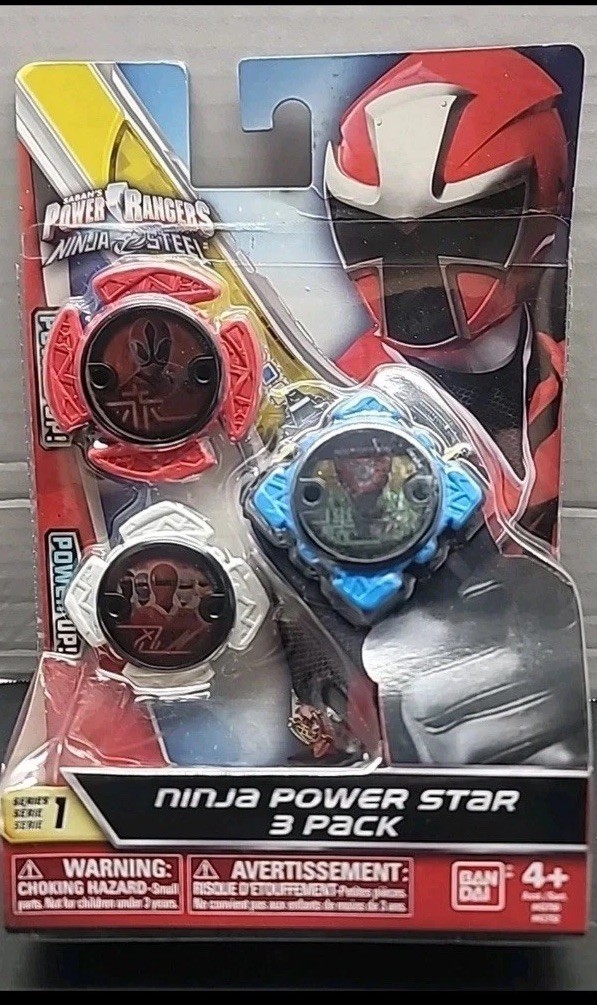 POWER RANGERS NINJA STEEL NINJA POWER STAR 3 PACK MYSTIC SAMURAI