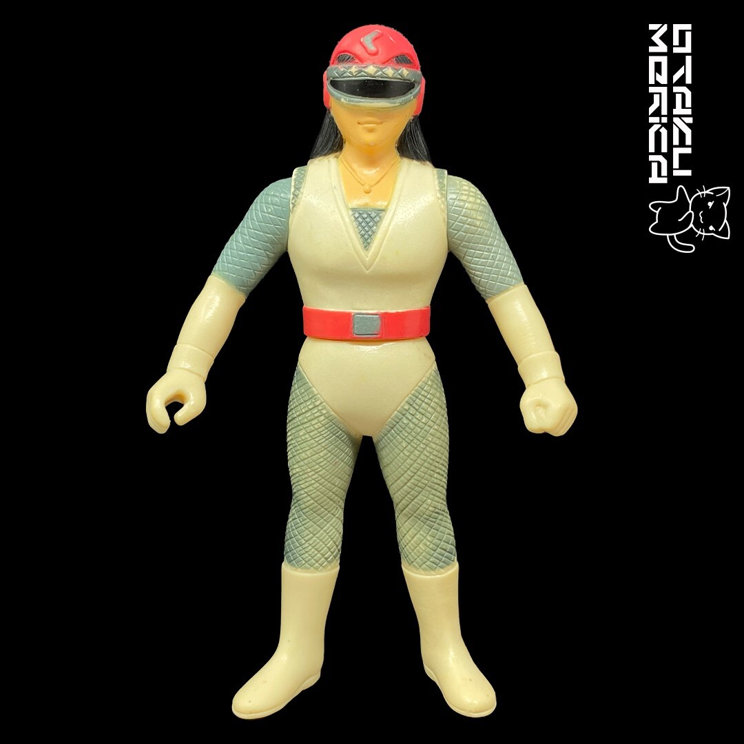 Bandai 1988 Sekai Ninja Sen Jiraiya Reiha Yagyu – Sofubi Figure 4.75in
