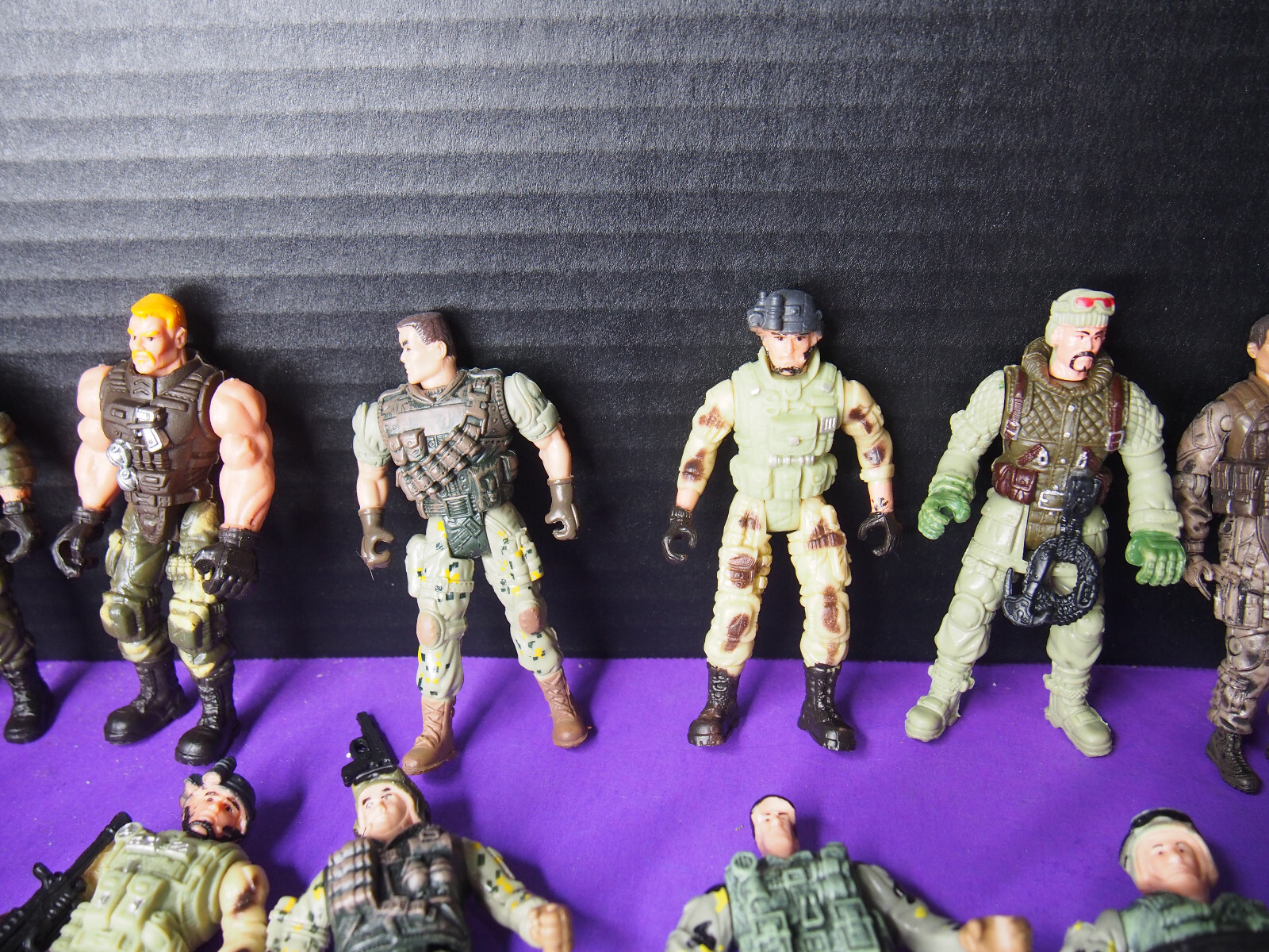LOT 18 The Corps Action Figures Weapons and more as shown