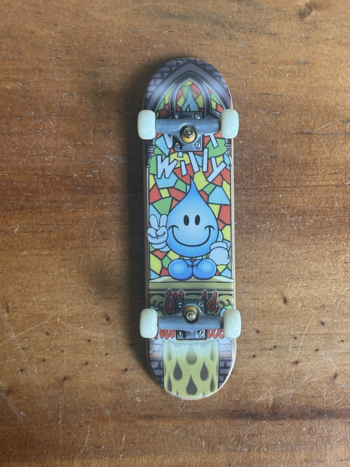 World Industries Wet Willy Stained Glass Tech Deck Fingerboard Gen 1 series 3010