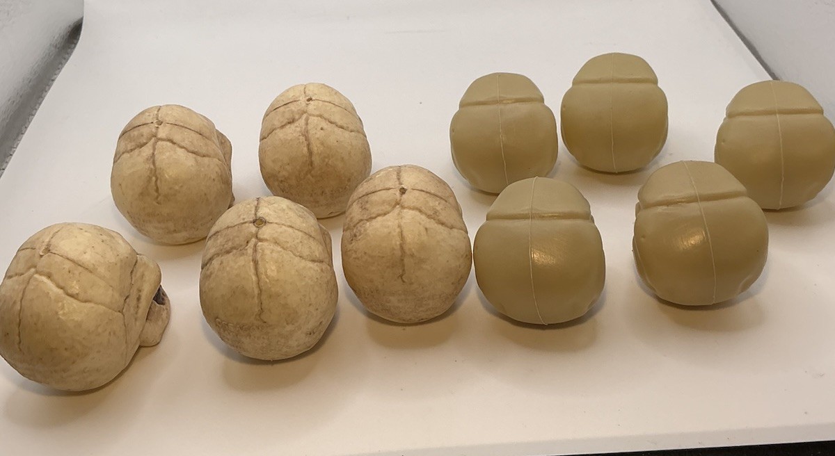 Mini Skull Figures Lot Some Are Labeled Seasons Plastic Lightweight