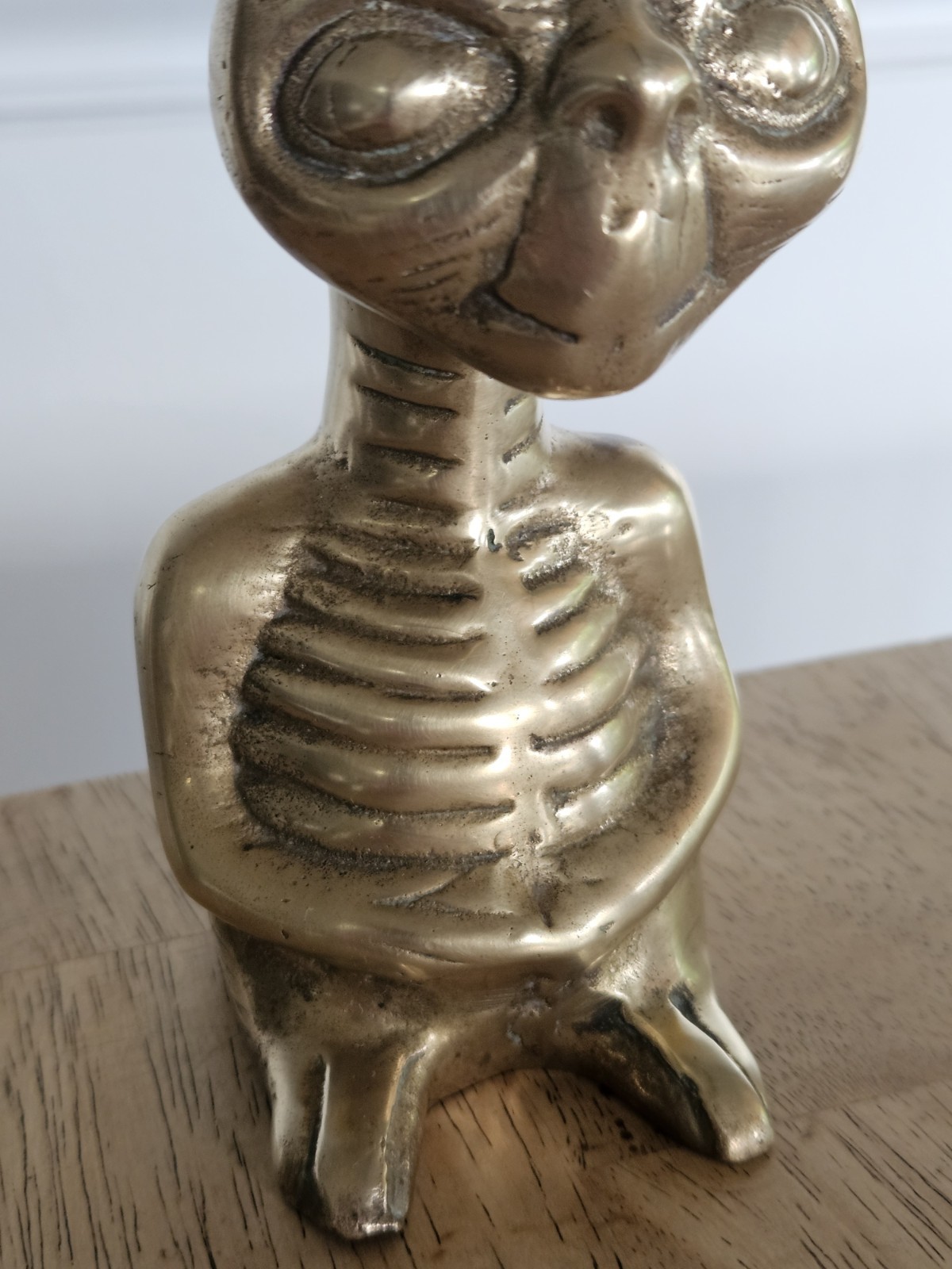 E.T. Extra-Terrestrial Vintage Brass Figurine ET WANTS TO GO HOME WITH YOU~ RARE