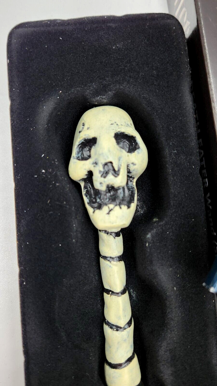 The Noble Collection – Death Eater Skull Wand In A Standard Windowed Box – 14in