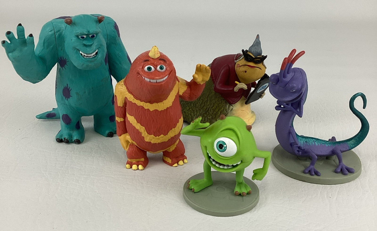Disney Pixar Monsters Inc Deluxe Figures Topper Lot Sulley Mike Randall George