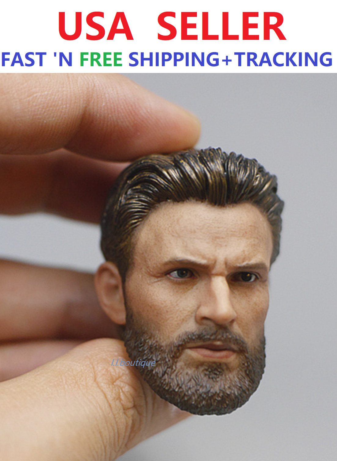 Custom 1/6 scale Chris Evans Captain America Avengers 3 Head Sculpt for 12 »