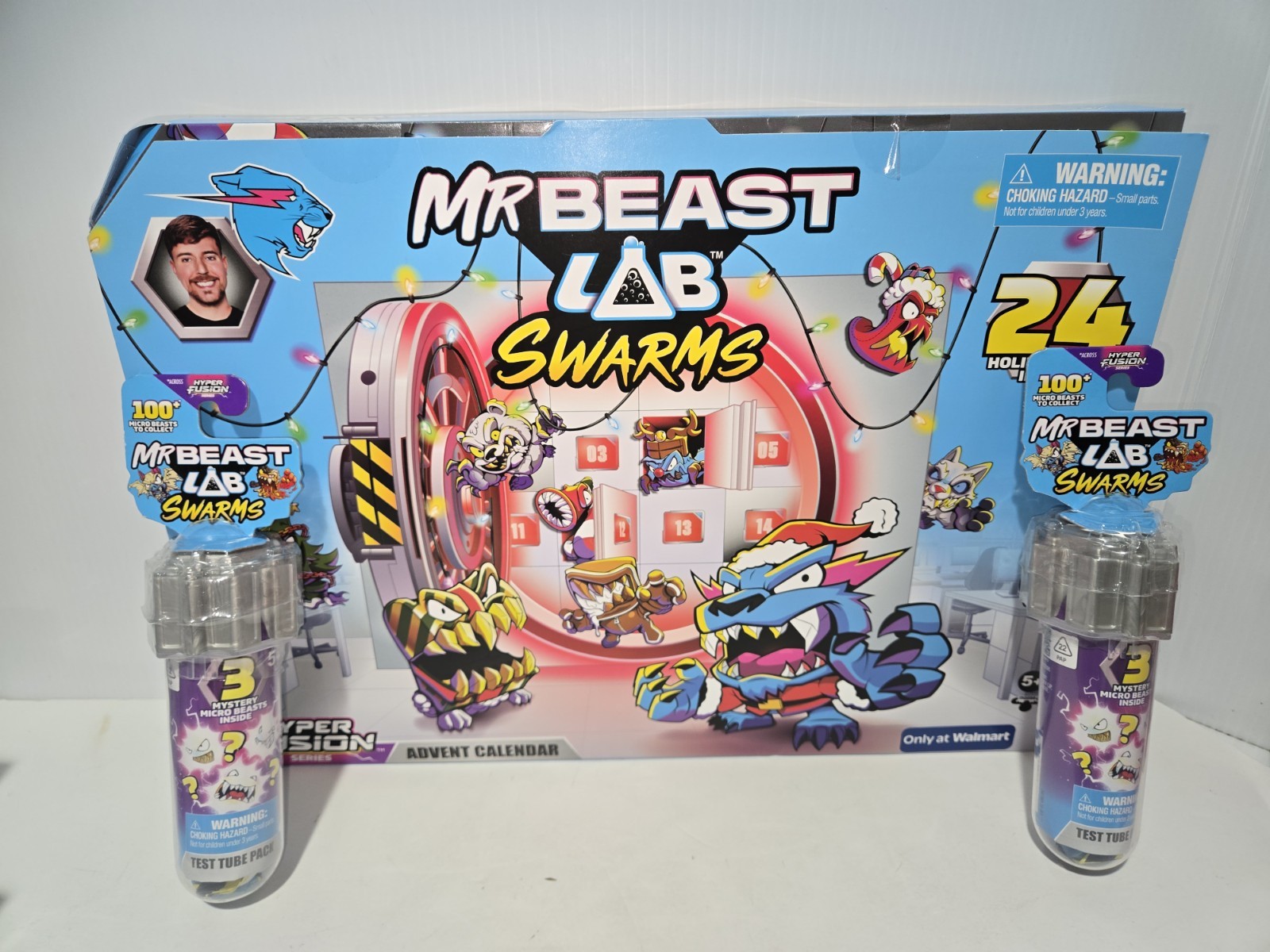 Mr Beast Lab Swarms Test Tube Pack Alpha Mystery Walmart Beasts Lot of 2
