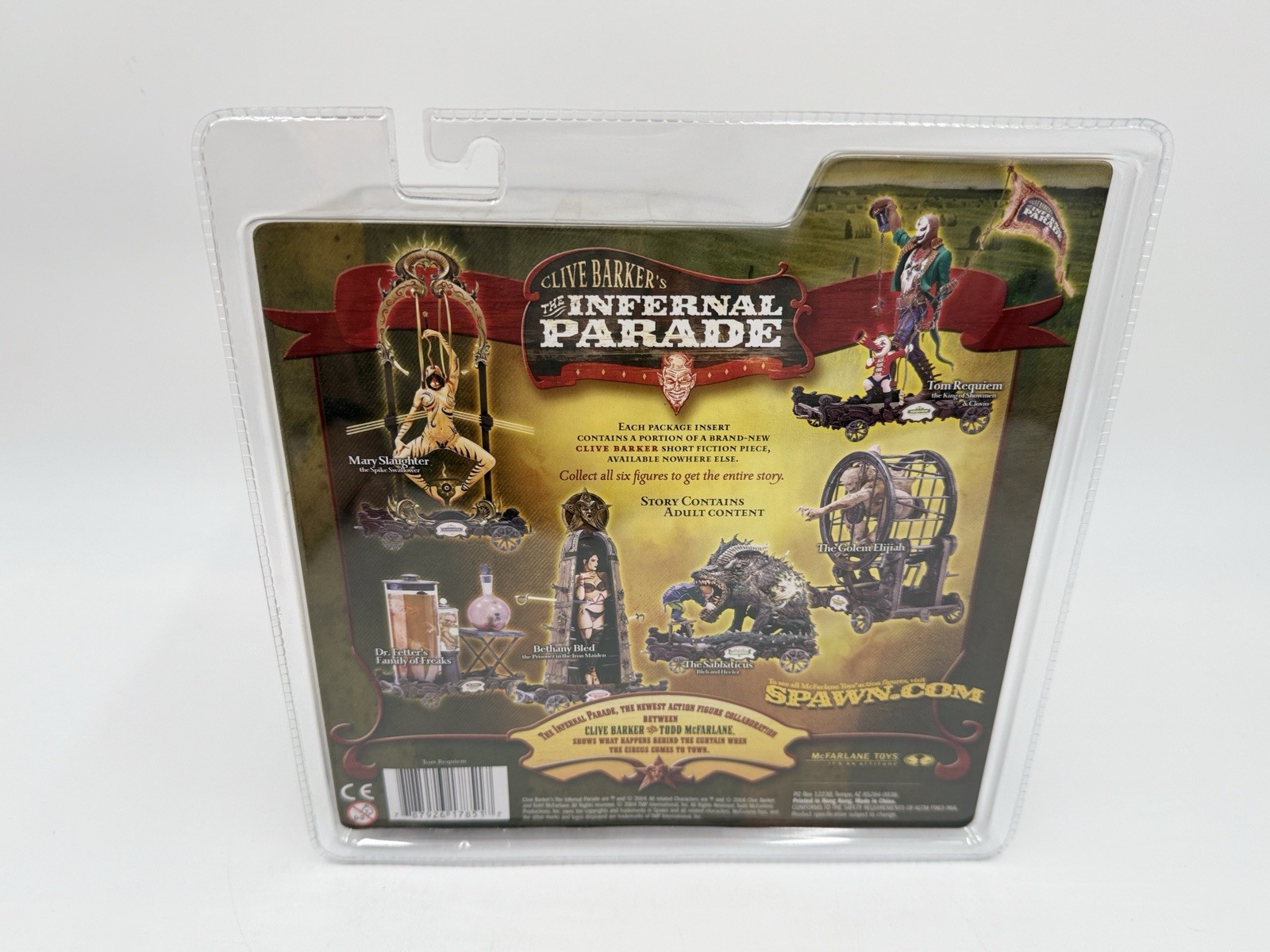 2004 McFarlane Clive Barkers Infernal Parade Tom Requiem The King of Showmen